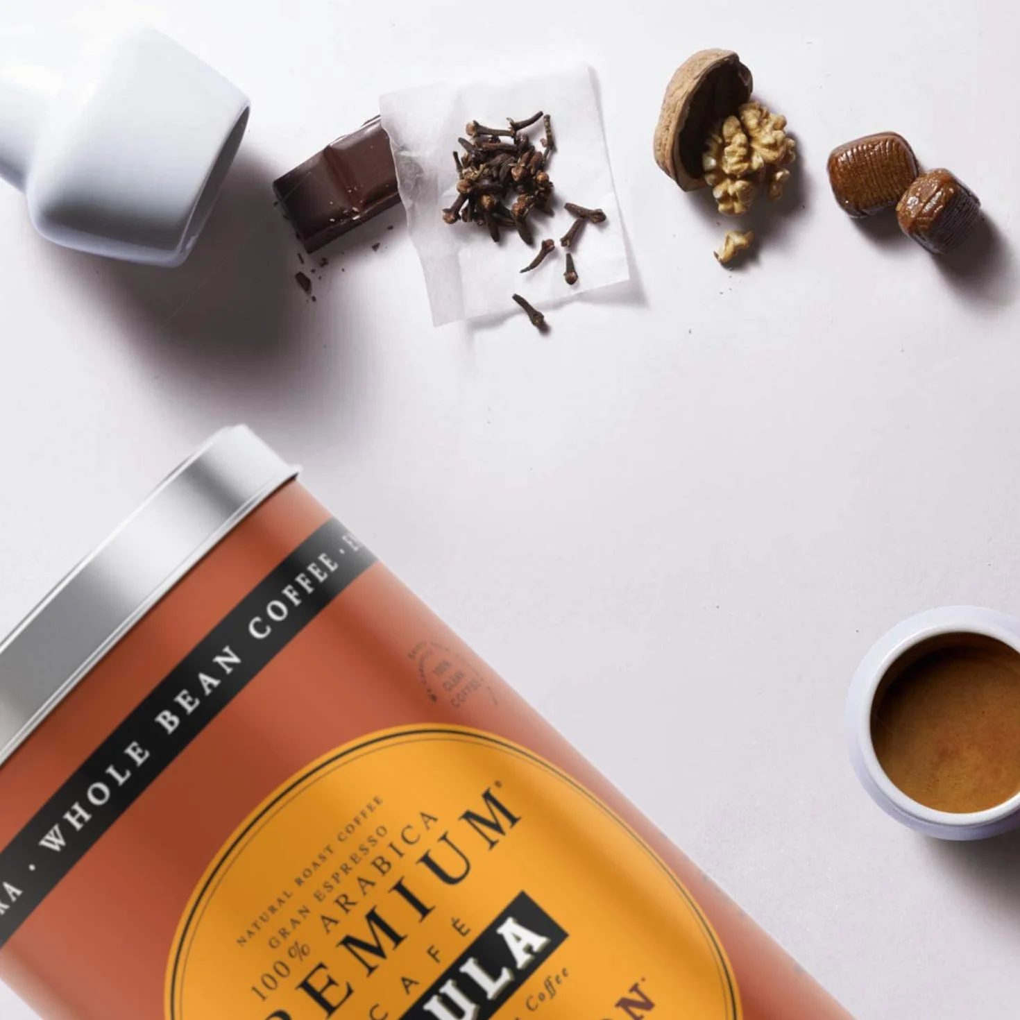 Café Saula Pack 2 Latas Gran Espresso Premium Bourbon 500g. Grano 100% Arábica