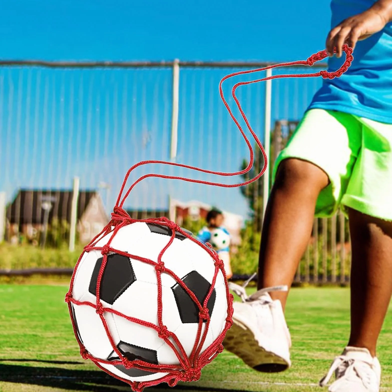 Mesh Ball Bag Nylon Drawstring 1 Ball Carrier Soccer Football Volleyball Storage Net Balls Bag Multifunctional Sports Holder