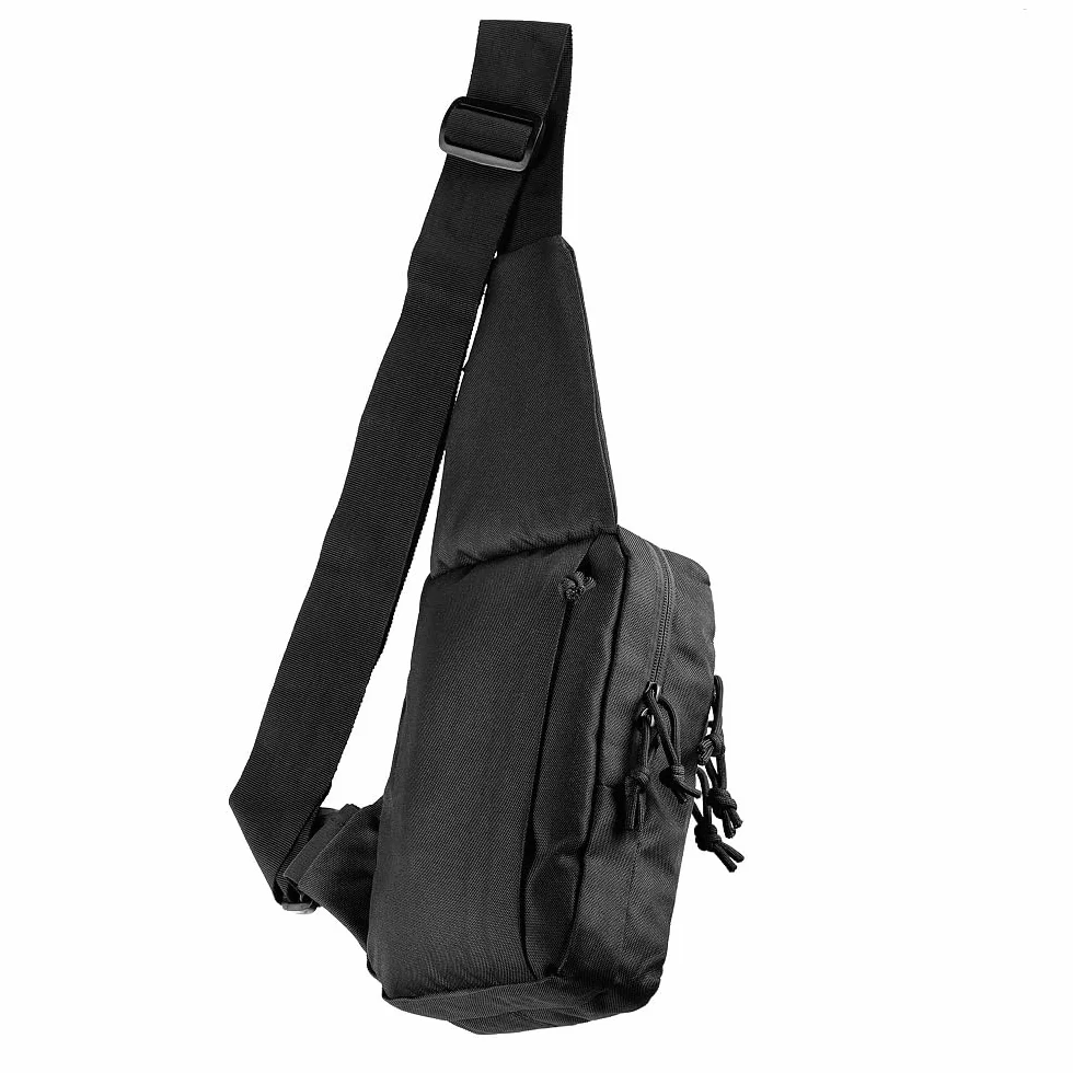 M-Tac EDC Funda para Pistola Negra con Bolsillo Oculto 5 Compartimentos Ajuste Universal