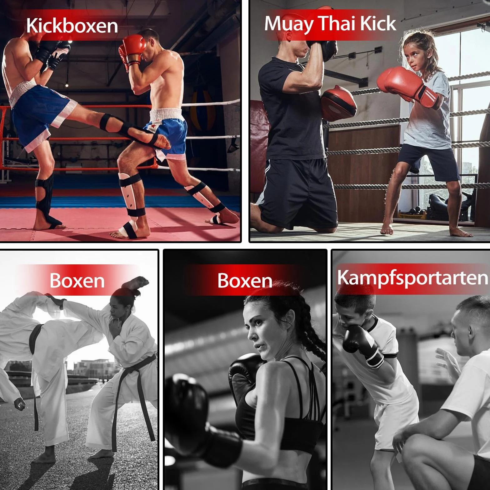 Almohadillas de Enfoque de Boxeo, Manoplas Curvadas para Sparring, Kick Boxing, Artes Marciales