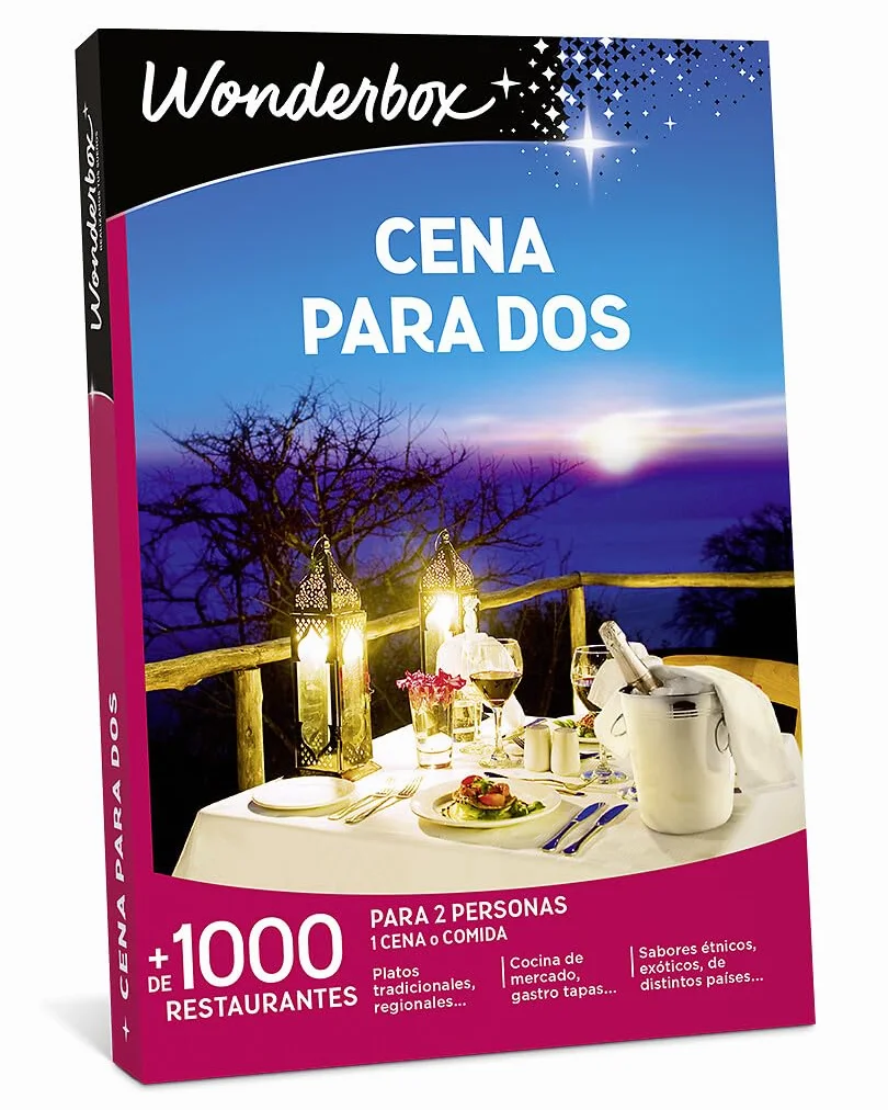 WONDERBOX Regalo Cena para Dos 1100 Restaurantes Seleccionados
