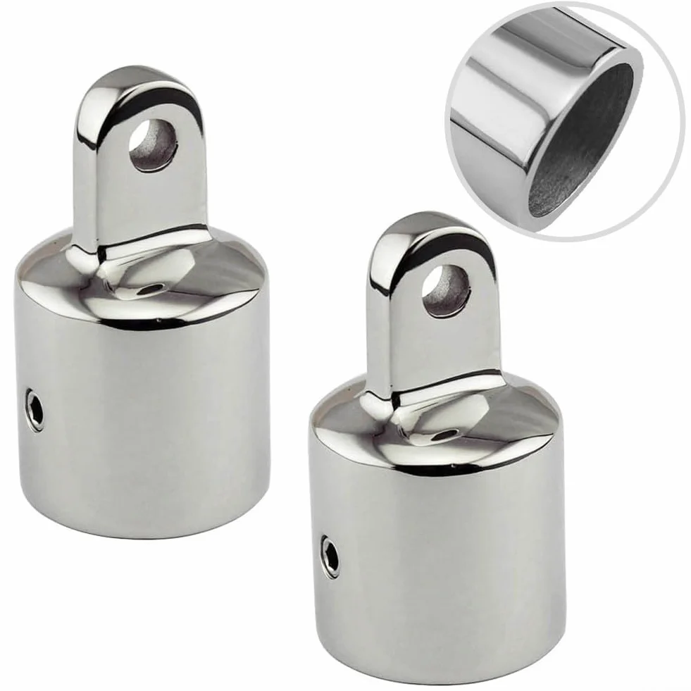 Tapa de extremo de ojo de acero inoxidable 316 para toldo de barco 22 mm
