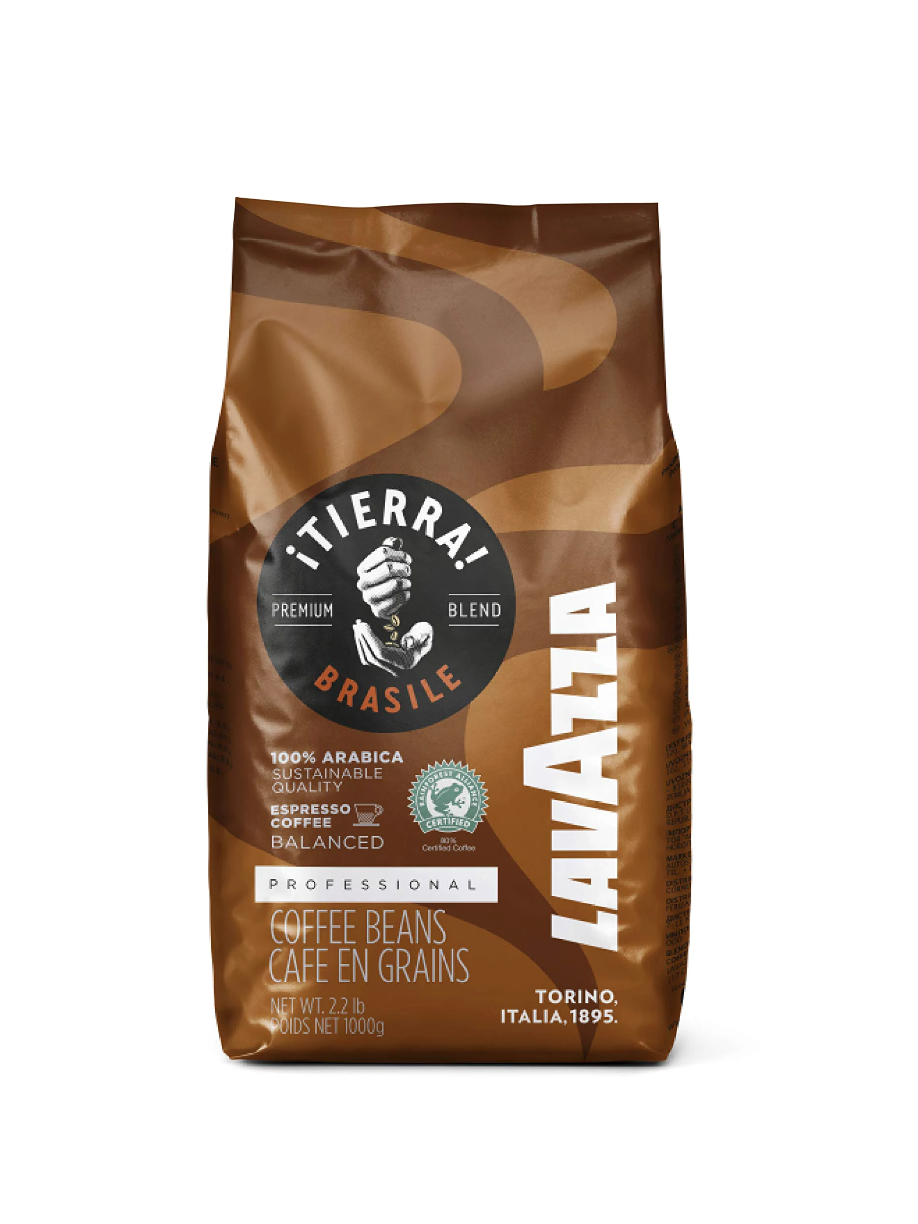 Lavazza !Tierra! Brasile 100% Arabica Espresso 1kg 2.2 lbs (1 kg)