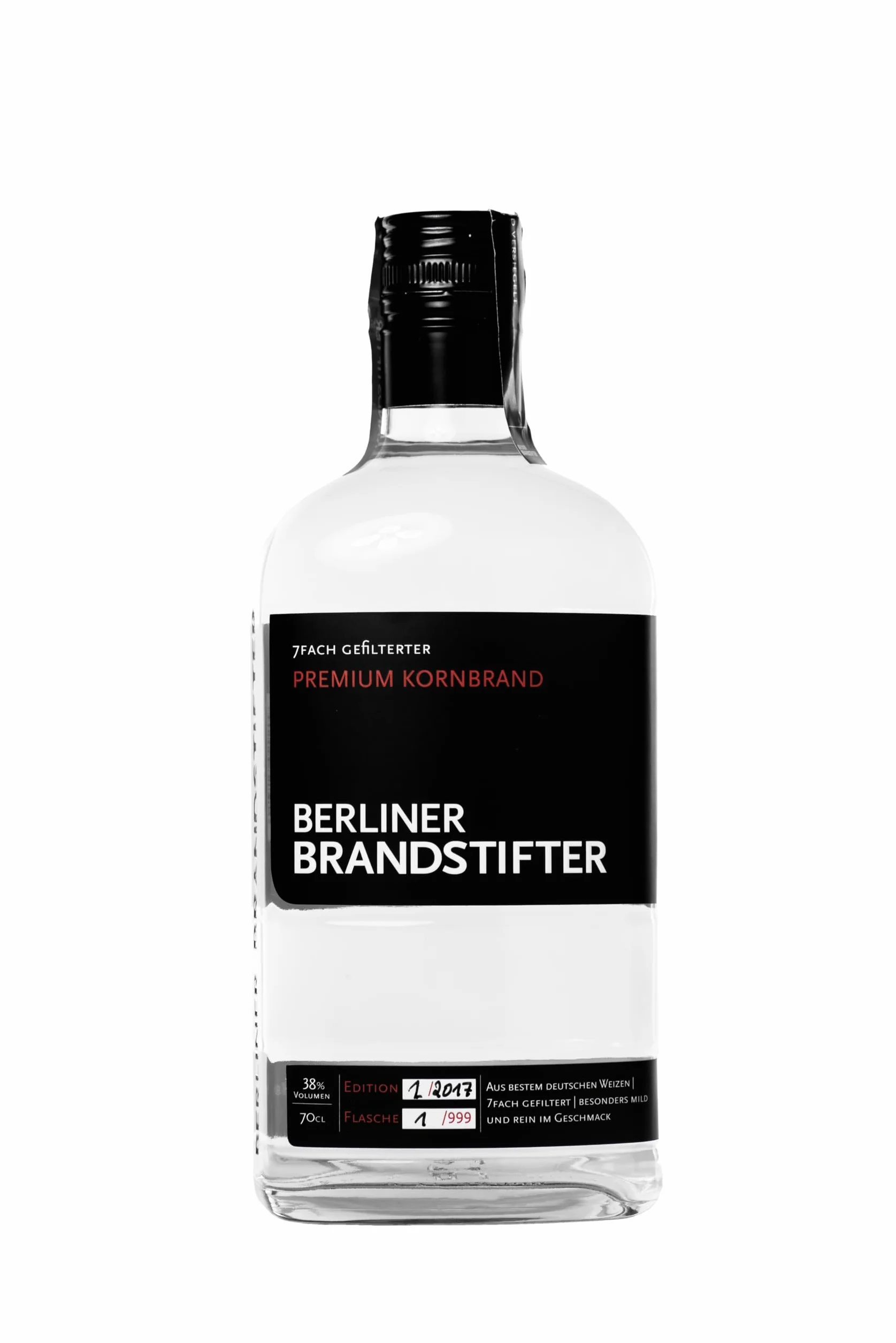 Berliner Brandstifter Premium Kornbrand 38% Vol. 0,7l