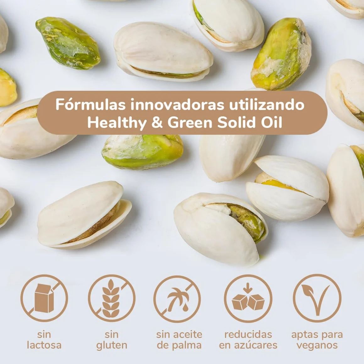 Borges Professional - Crema de Pistacho Nutentic 15% 1kg Sin Gluten, Sin Lactosa, Vegana, Baja en Azúcares, Sin Aceites Tropicales para Repostería