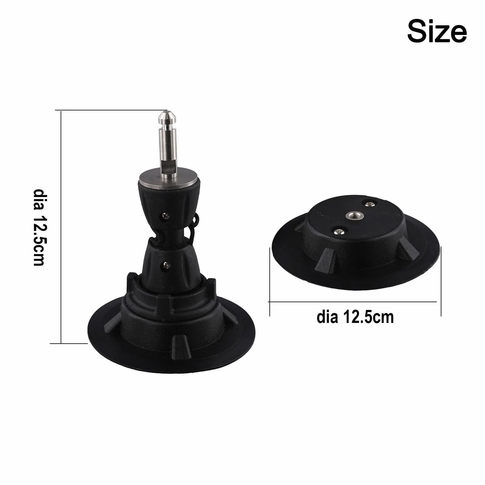 Placa base de mástil de windsurf con junta de tendón de perno, base de vela perfil bajo, PVC giratorio 360°, compatible con tablas estándar