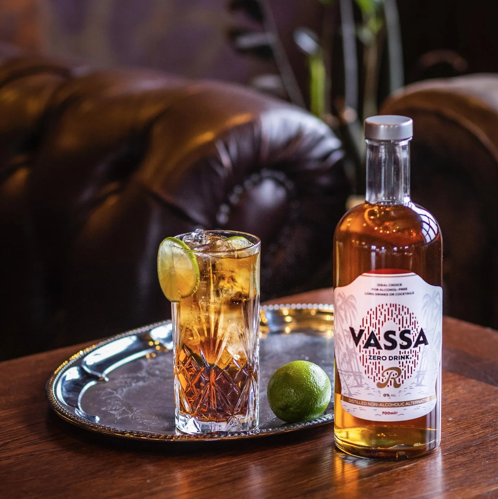 VASSA ZERO R sin alcohol 700 ml, ideal para cócteles y tragos largos, con sabor, aroma y propiedades originales del ron tradicional, sustancia 100% natural