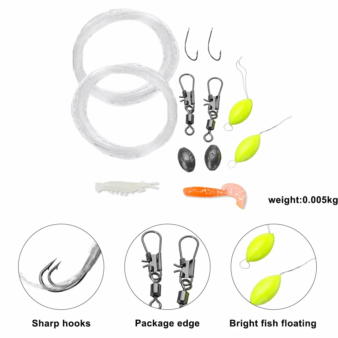 Kit de pesca de supervivencia compacto para camping y senderismo