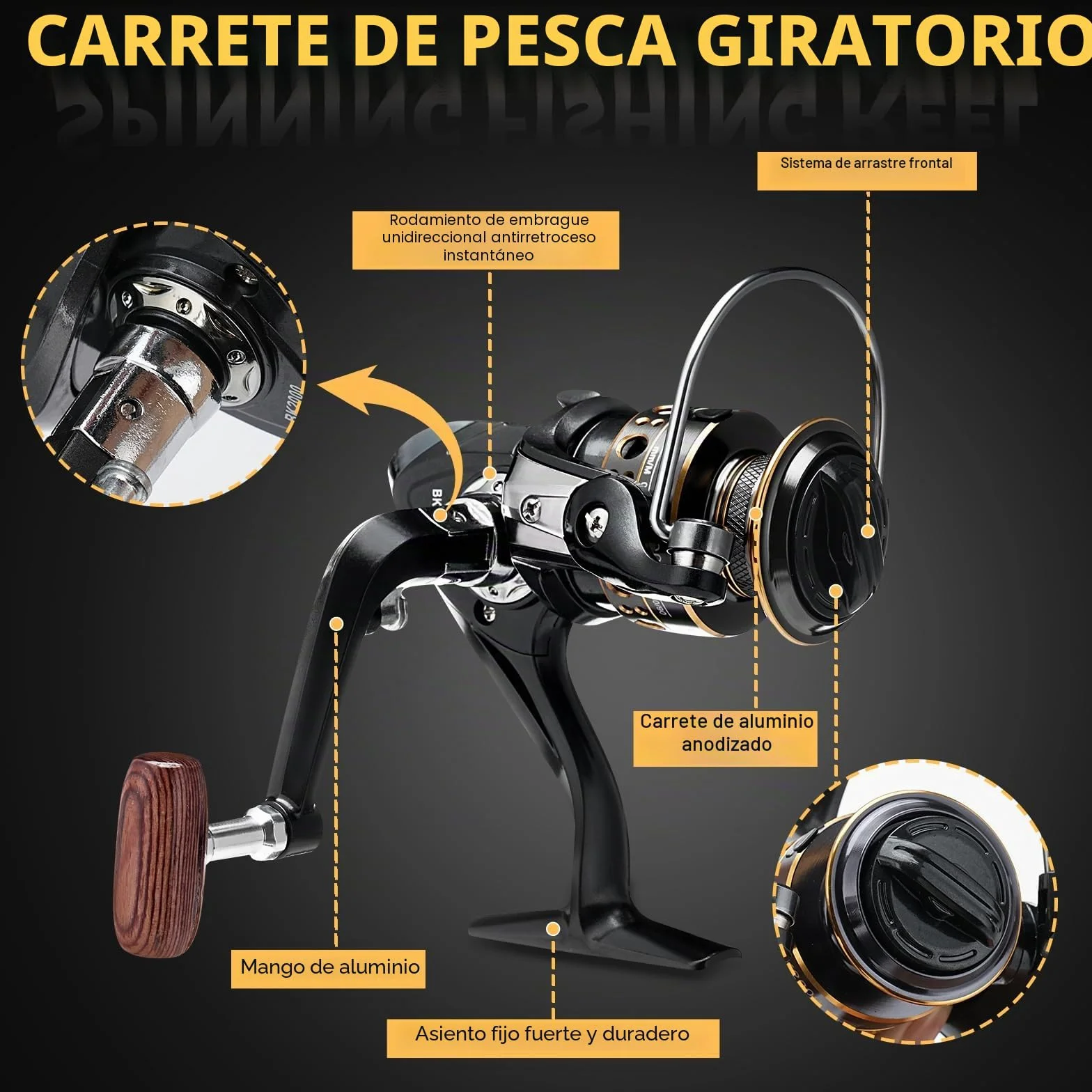 Telescopic Fishing Rod and Reel Combo Set 2.1m Metal Fishing Pole Kit