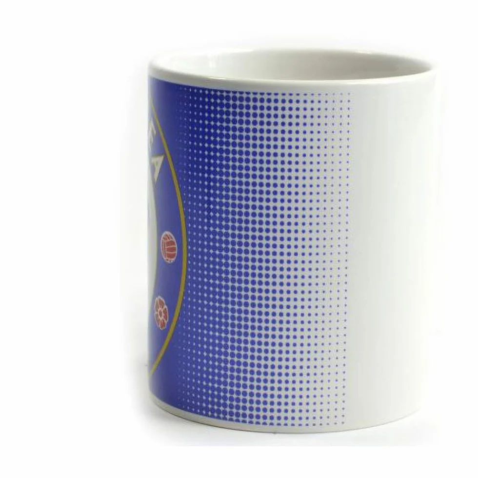 Chelsea FC Taza diseño halftone Azul Blanco