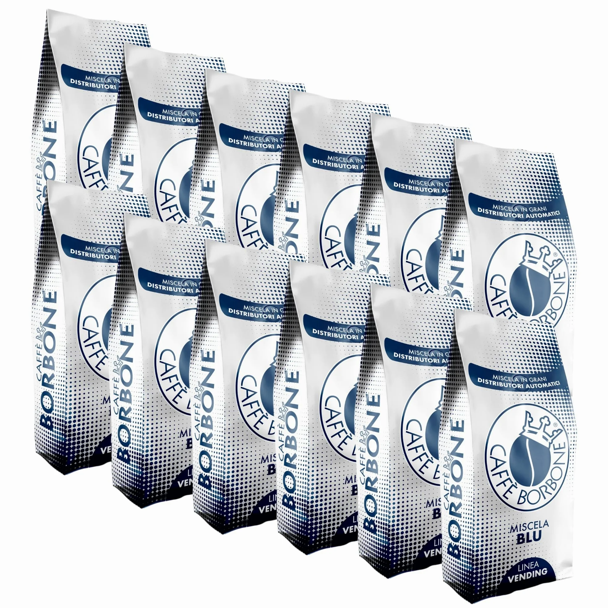 Granos de Café Mezcla AZUL Caffè Borbone 1 kg x 12