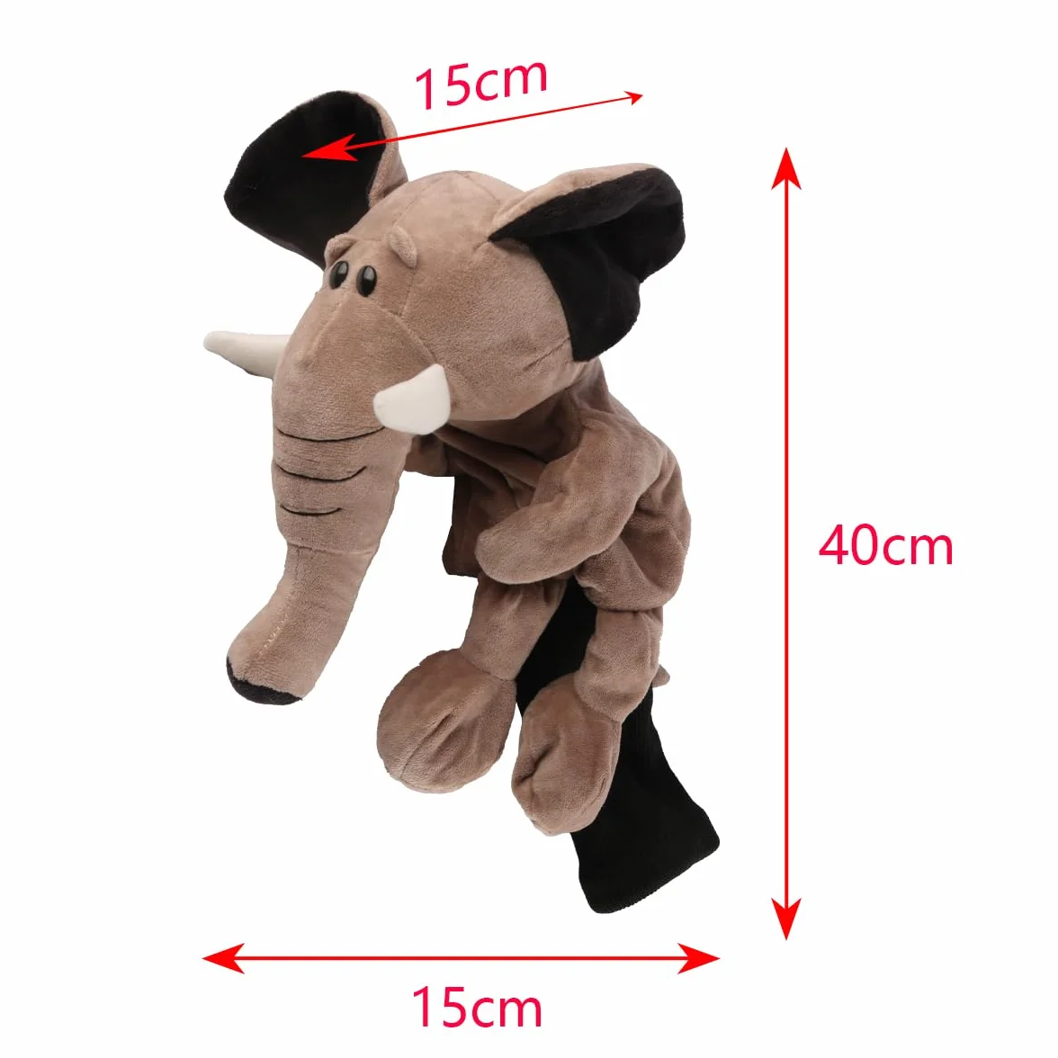 Sarini Funda para Palo de Golf con Forma de Elefante, Diseño Divertido de Animales, Apta para Palos de Madera