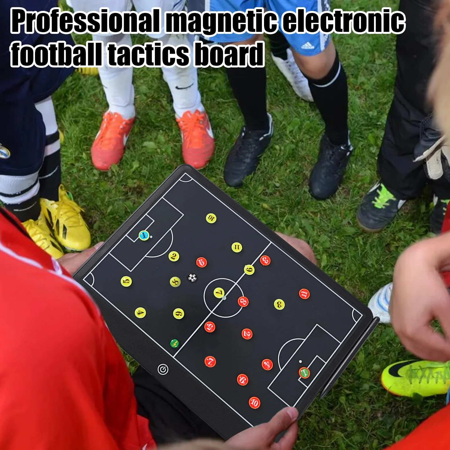 Tablero De Tácticas Electrónico Pizarra Futbol Entrenador LCD Con Pegatinas Magnéticas