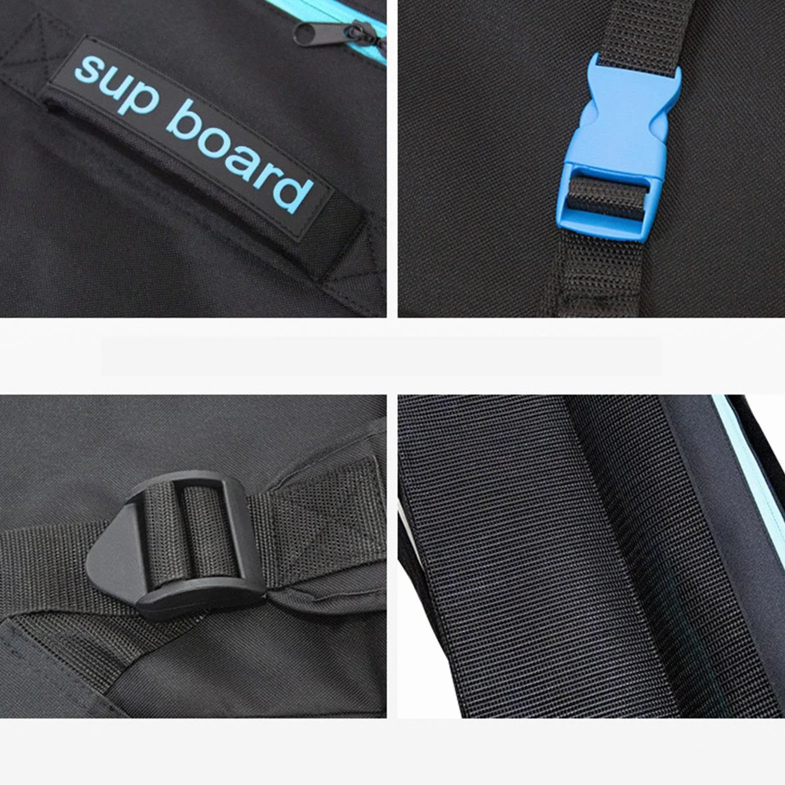 Bolsa De Remo Ajustable Portátil Mochila con Cremallera para Tabla De Paddle Surf Almacenamiento Inflable 125L Gran Capacidad