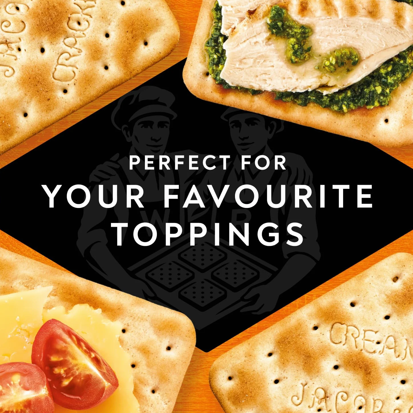 Jacobs Cream Crackers - Pack Size = 1x200g