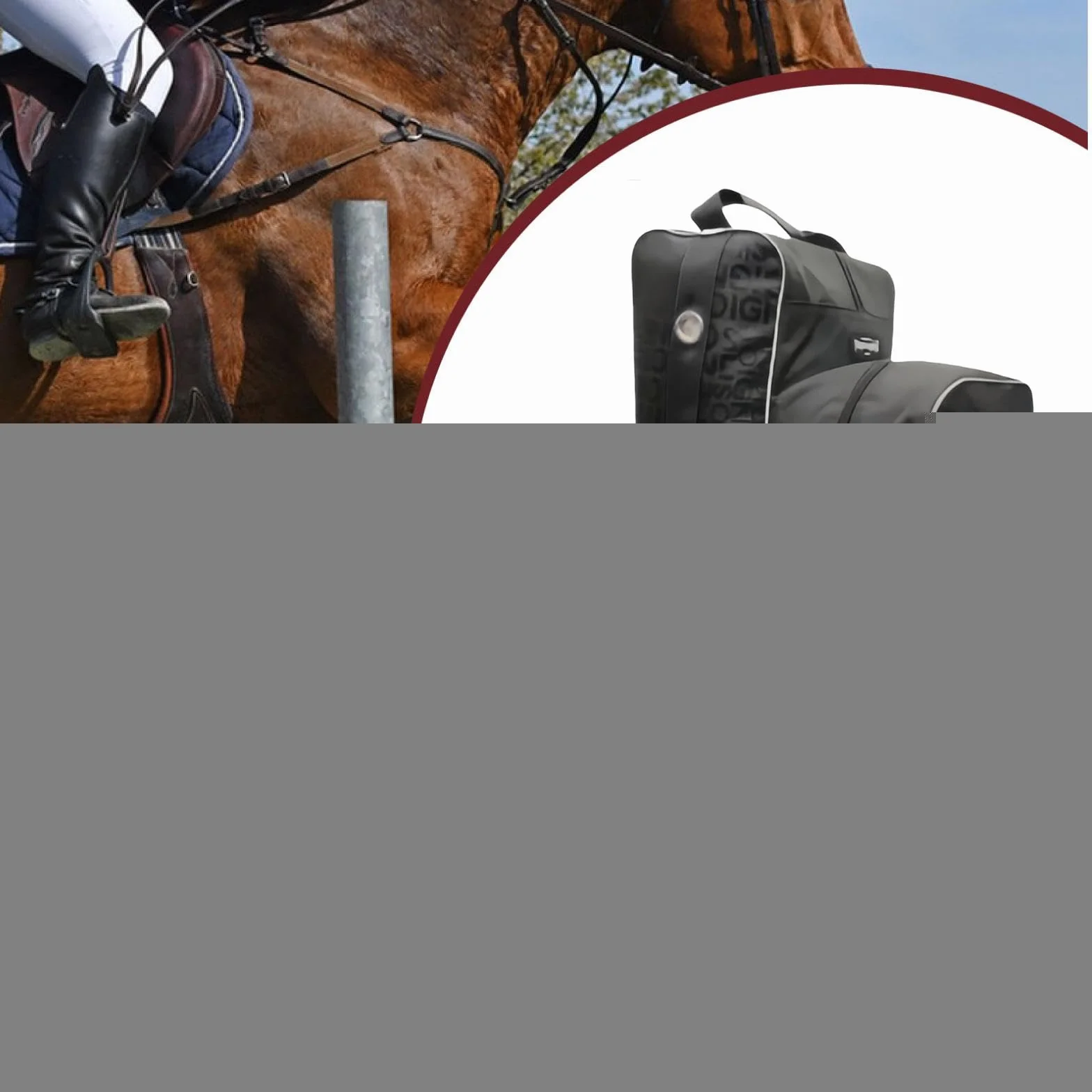 Sharplace Bolsa para Botas de Montar Tela Oxford Impermeable con Asa de Transporte