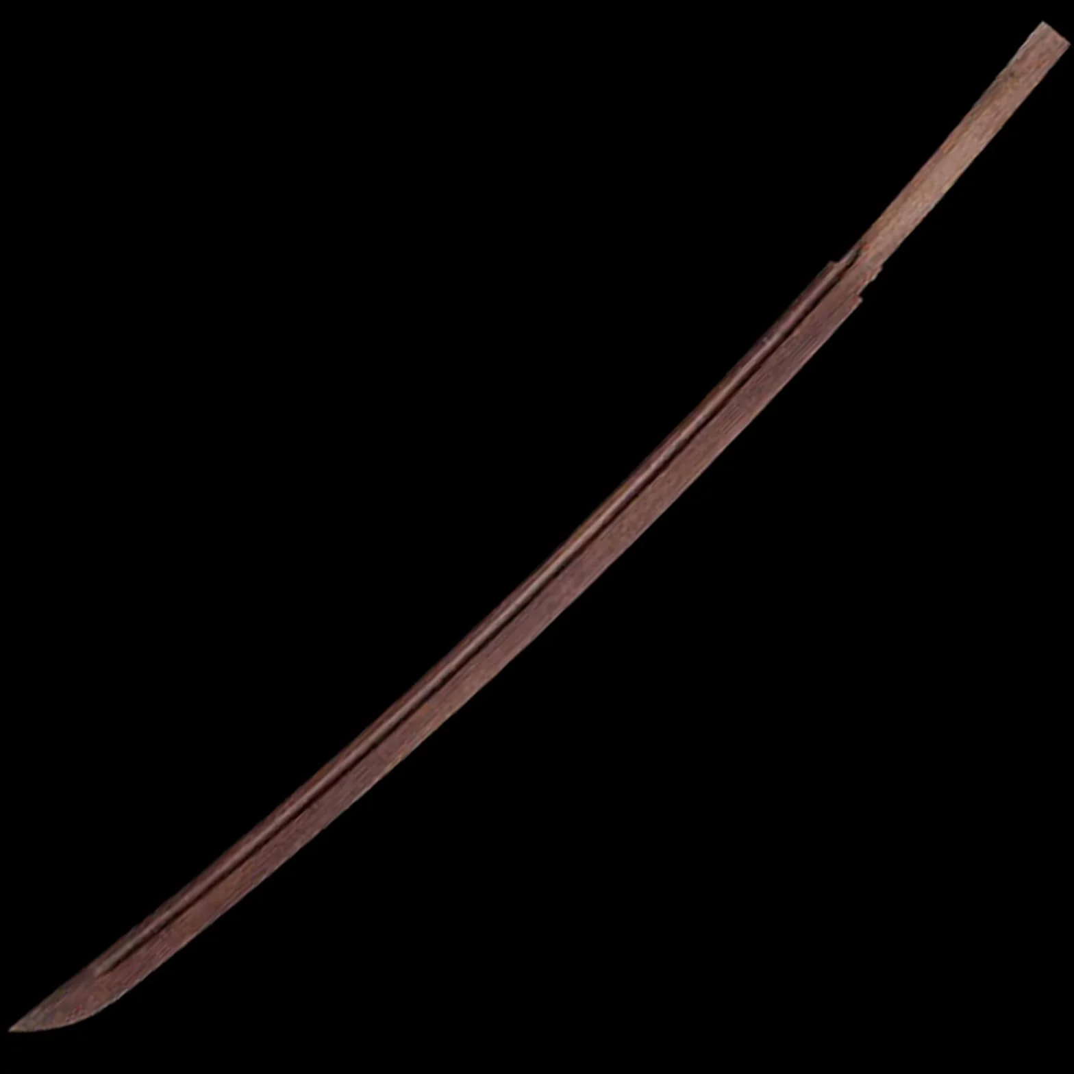 Bokken de Palisandro Natural 103 cm, Katana de Madera para Entrenamiento Kendo, Guardamanos de Cobre