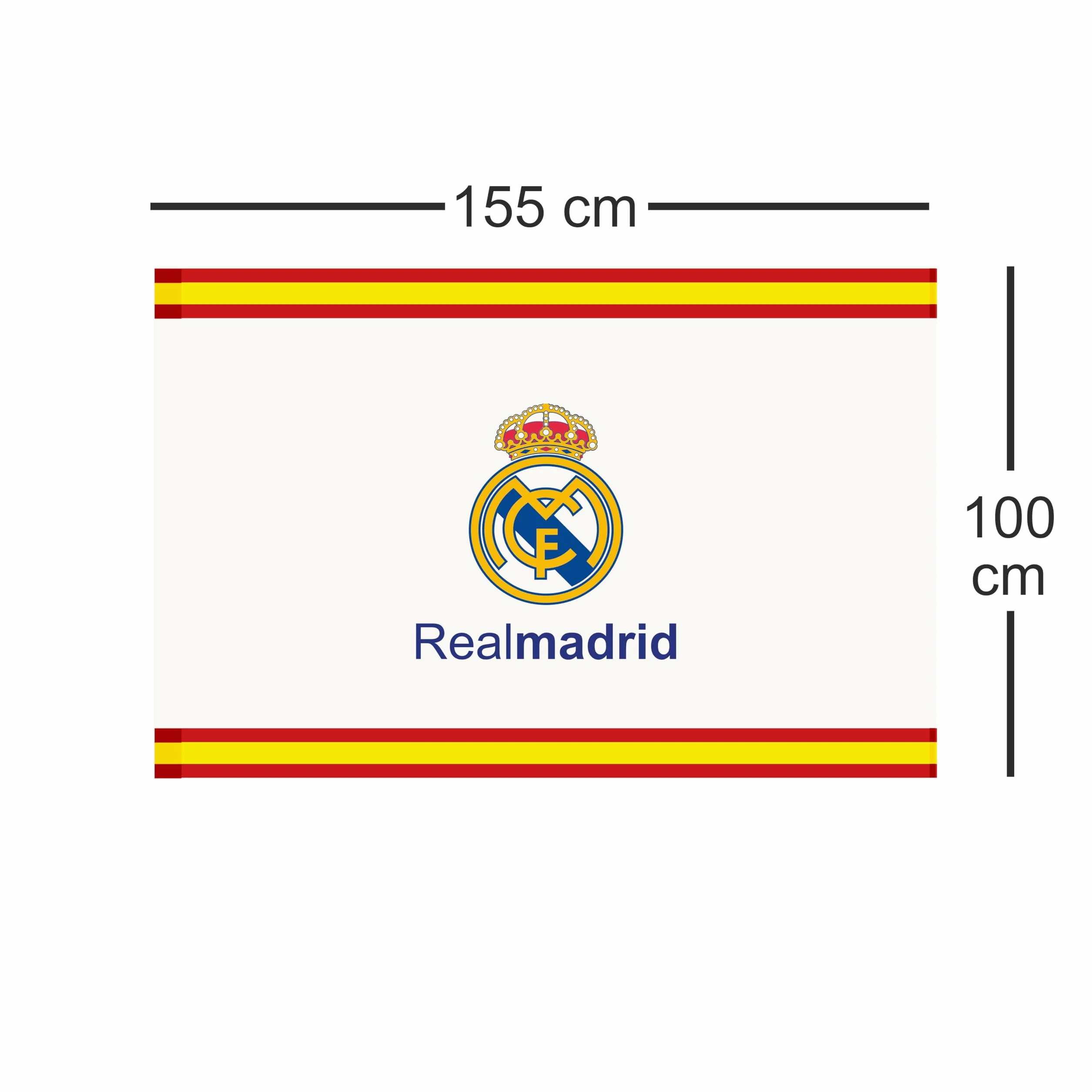 Bandera Oficial Real Madrid Equipo de Fútbol España Regalo Partidos