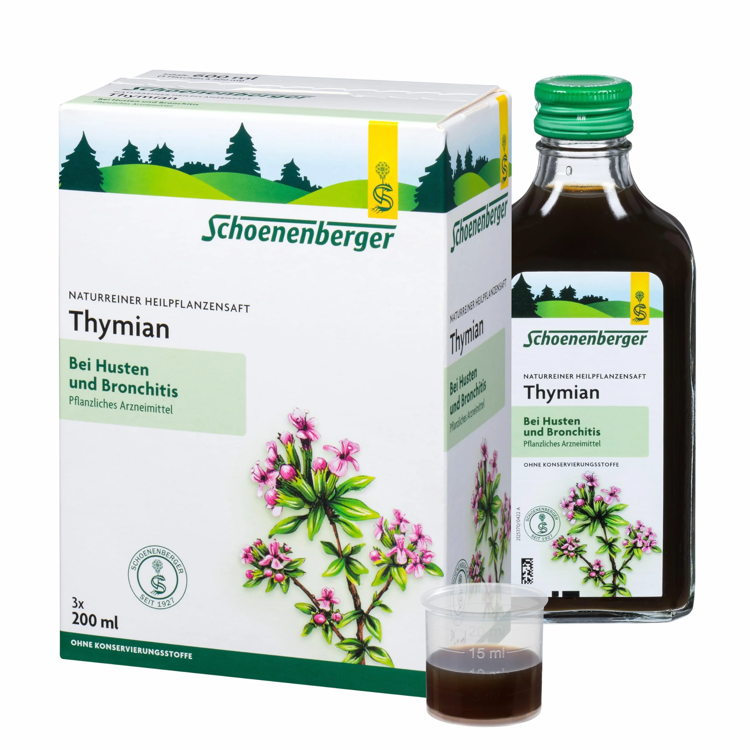 Schoenenberger naturreiner Heilpflanzensaft Thymian, 600 ml Lösung