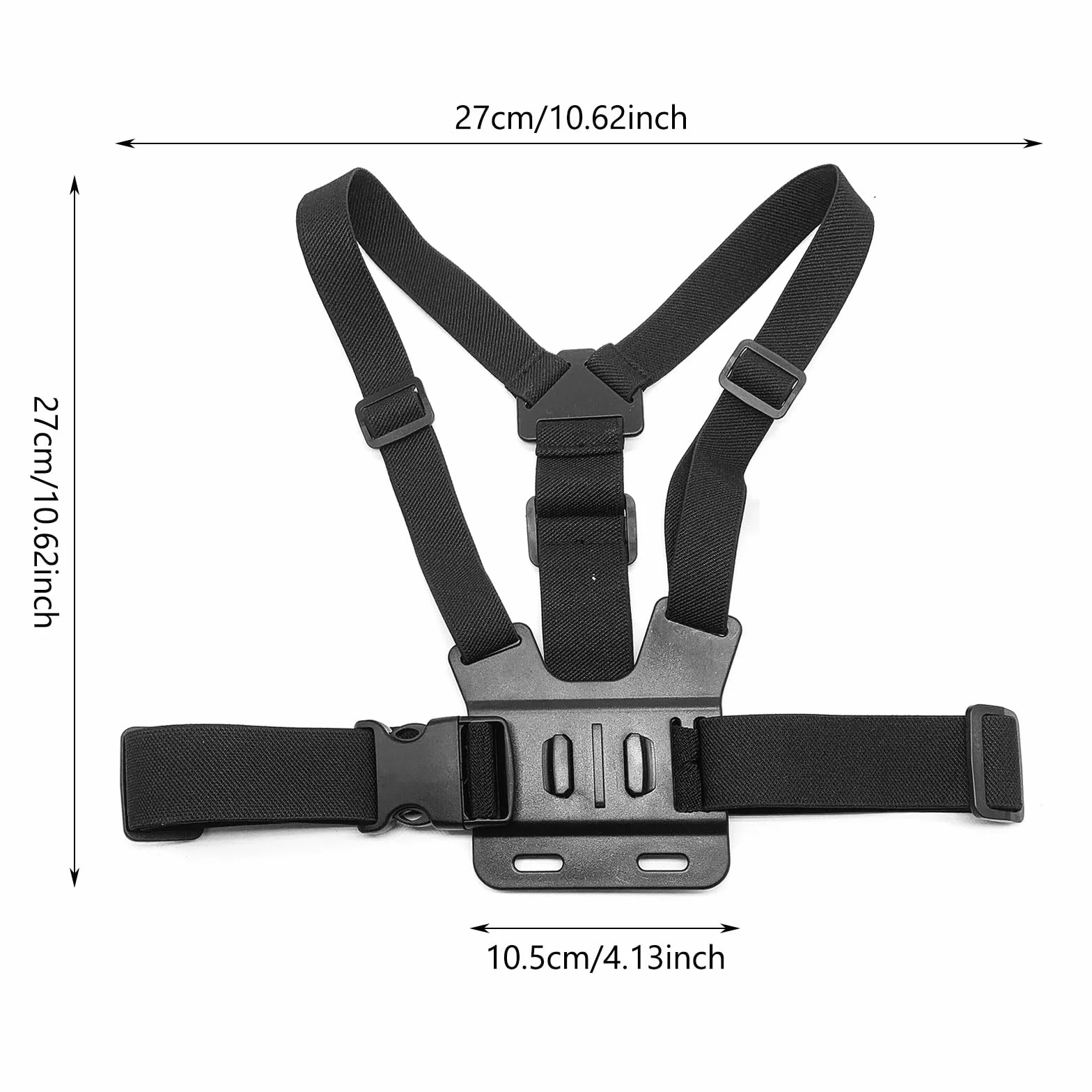 Arnés de pecho ajustable para GoPro 11,10,9,8,7,6,5 e Insta 360 y móviles