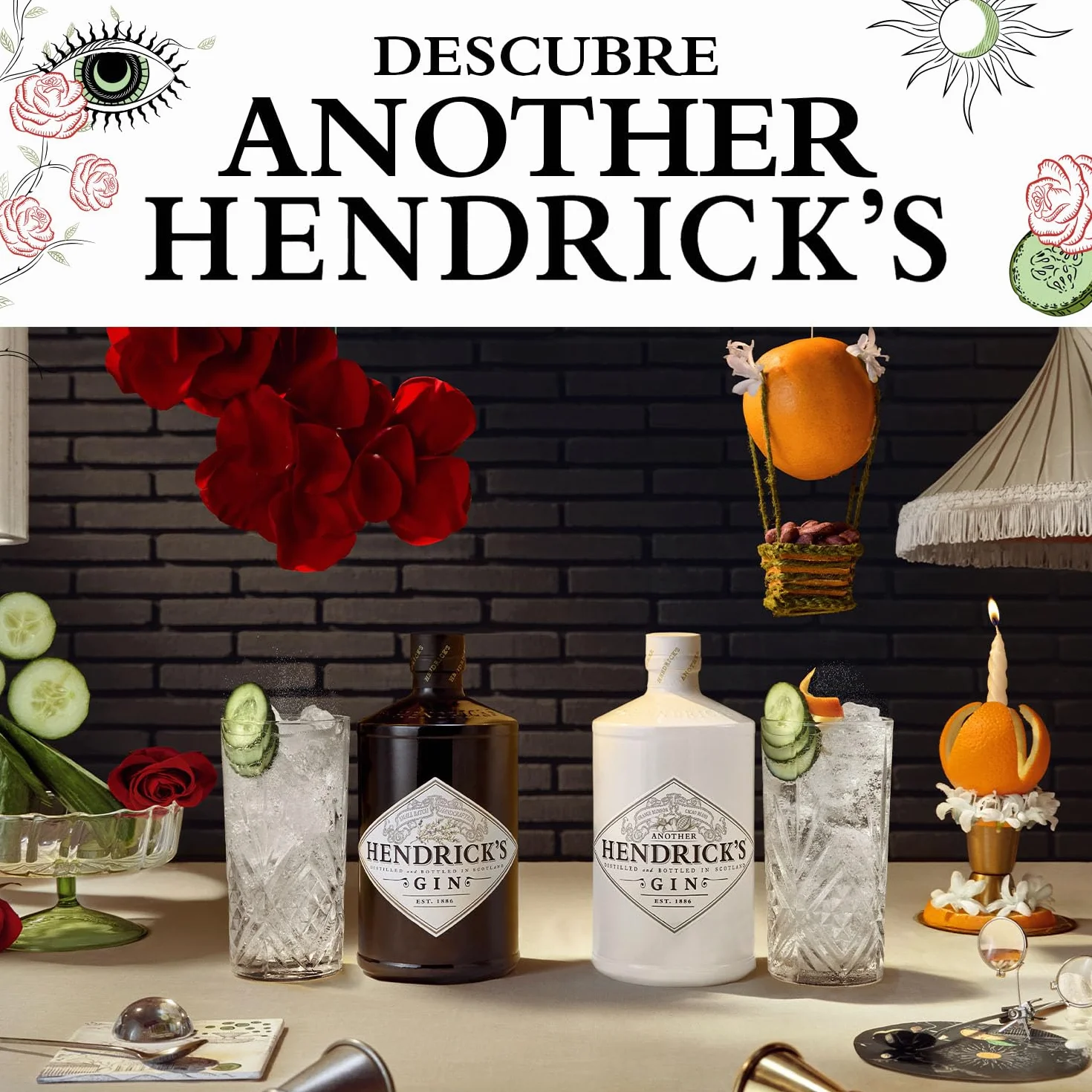 Hendrick's Gin - Ginebra Premium Escocesa, 1.75l