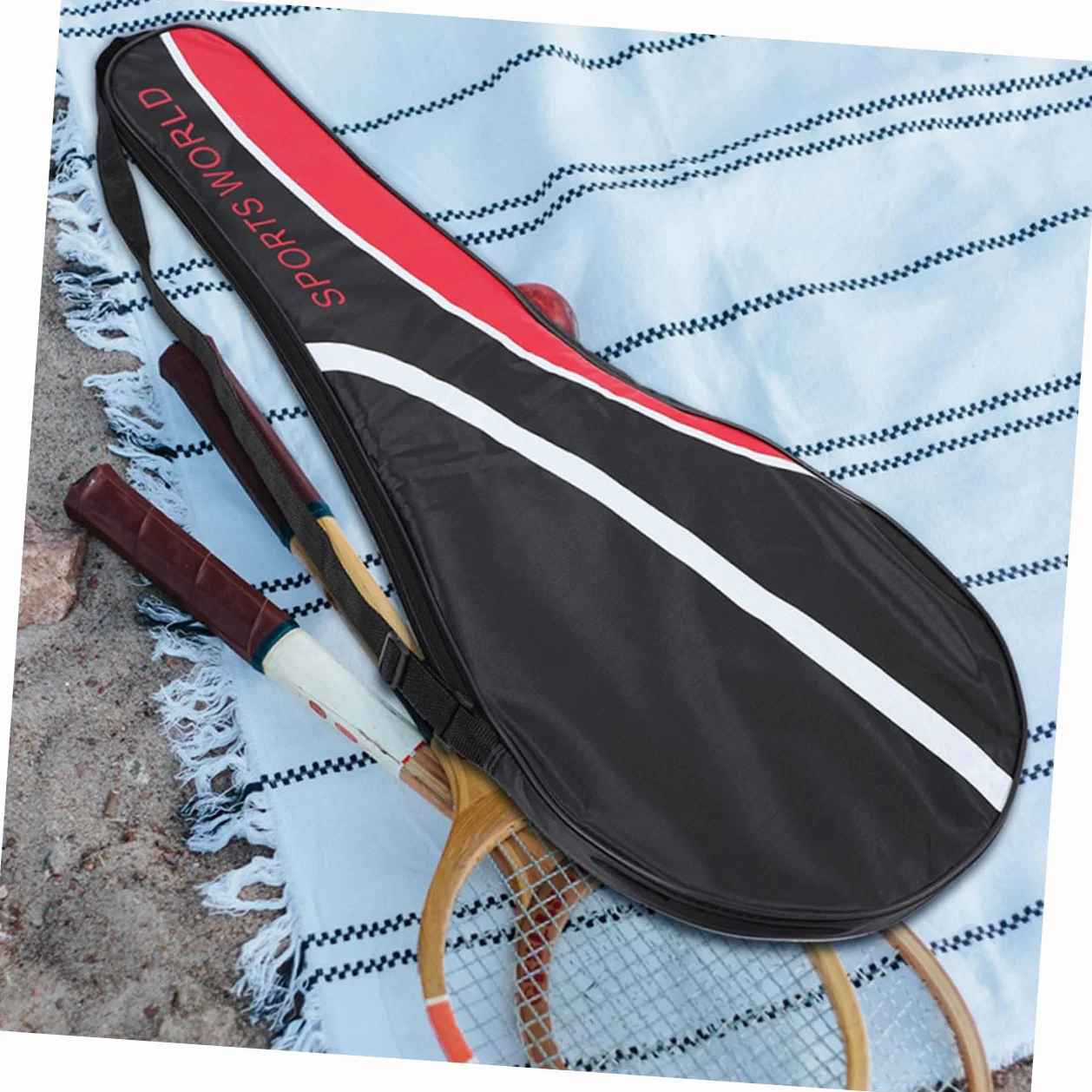 Bolsa Portátil Resistente Tela Oxford para 2 Raquetas de Bádminton