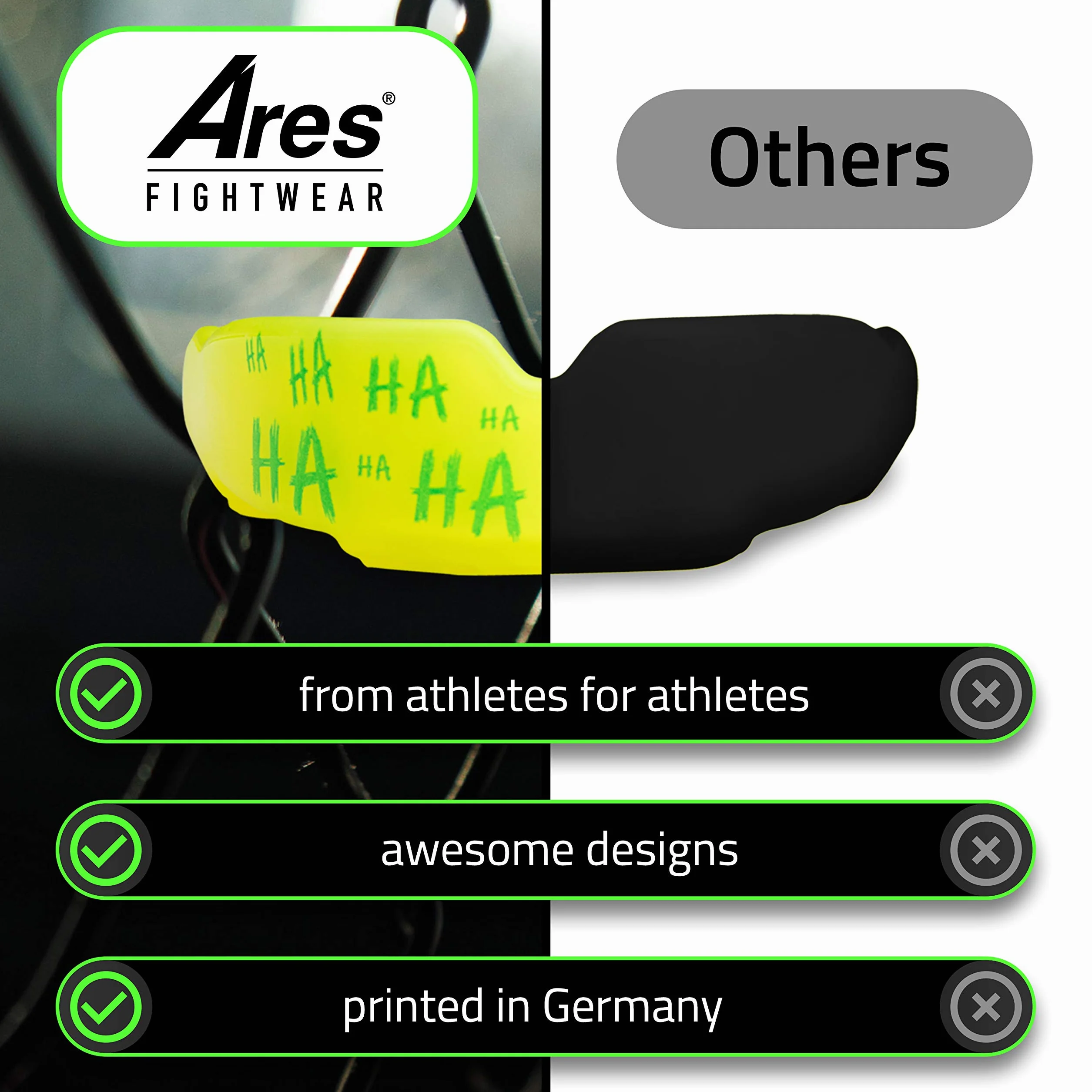 SlimLine Cajas para Protectores Bucales con Caja de Almacenamiento para Artes Marciales MMA