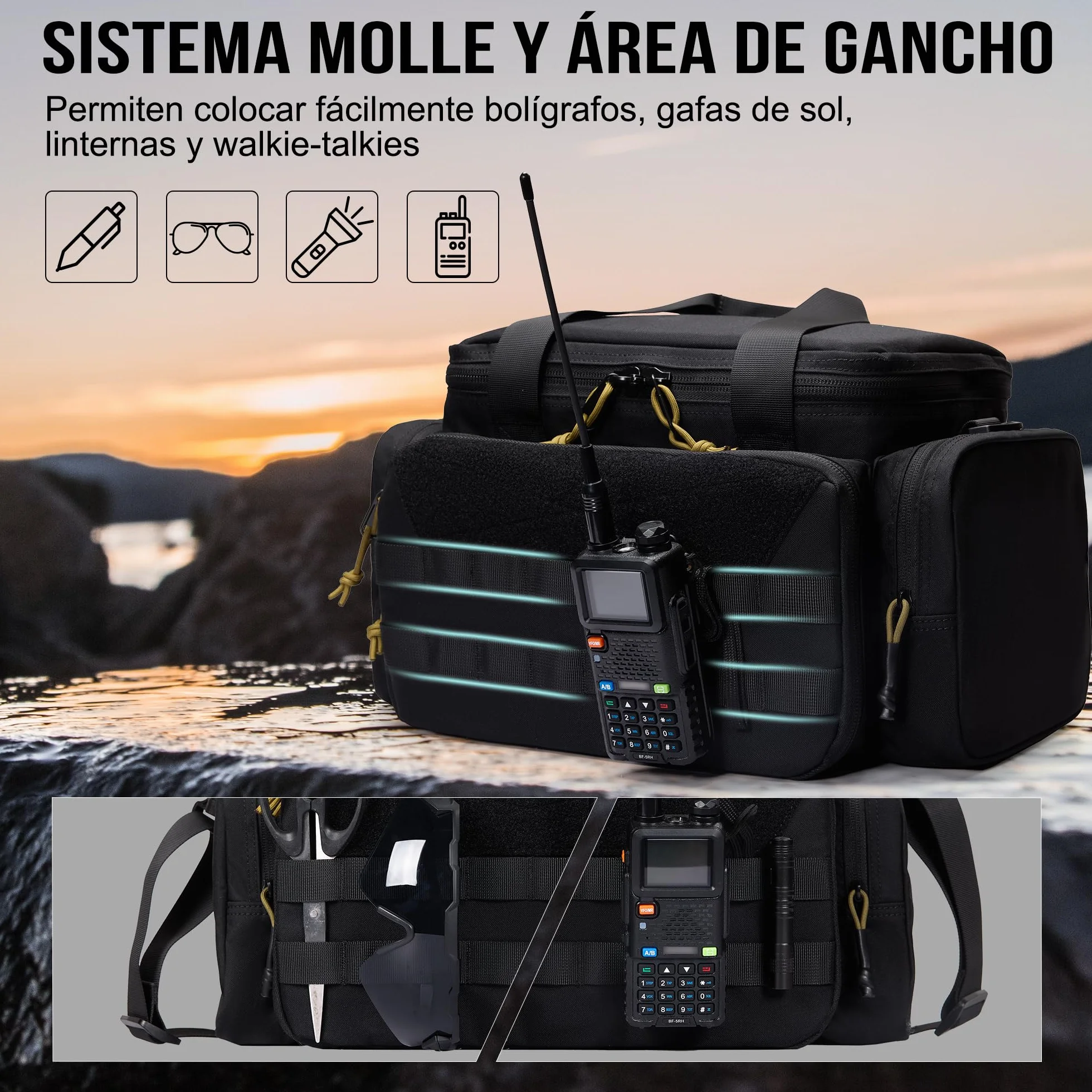 OneTigris Range Bag Tactical Gun Bag for Hunting Shooting Fishing Hiking
