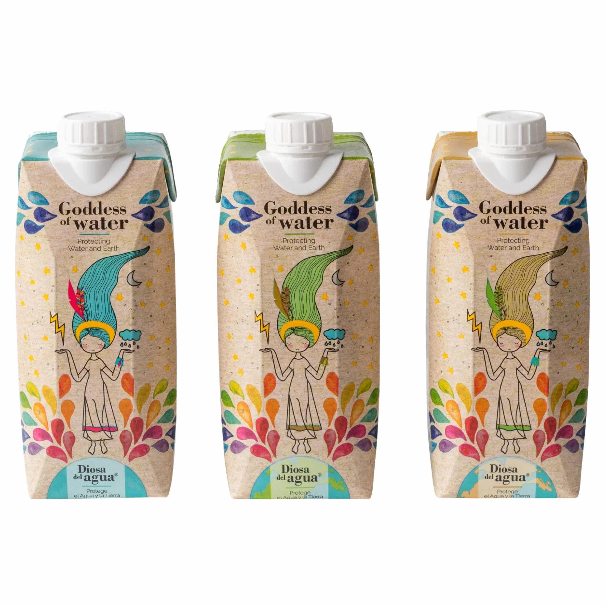 Agua ligera, extra natural de calidad prémium envasada en caja de cartón 50cl (Pack 18 Unidades x 500ml)