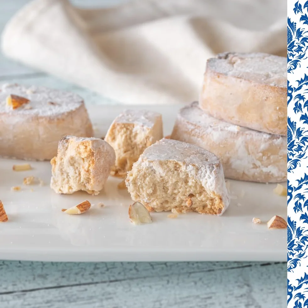 DOÑA JIMENA - Polvorón de Almendra, Calidad Suprema, Sabor Clásico, Exquisito al Paladar, Típico Dulce Navideño, Receta Artesanal, 430g