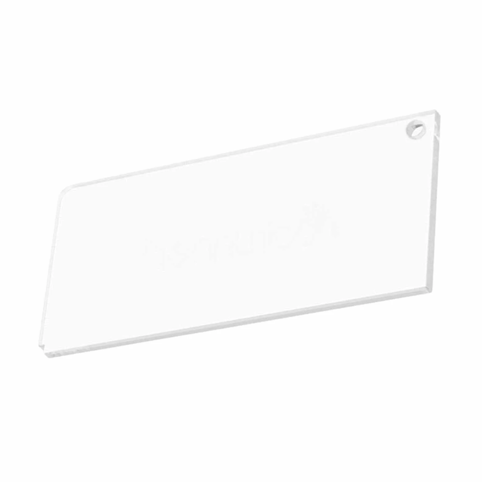 Rascador de cera de acrílico para esquís y tablas de snowboard 23 x 5,7 x 0,4 cm transparente