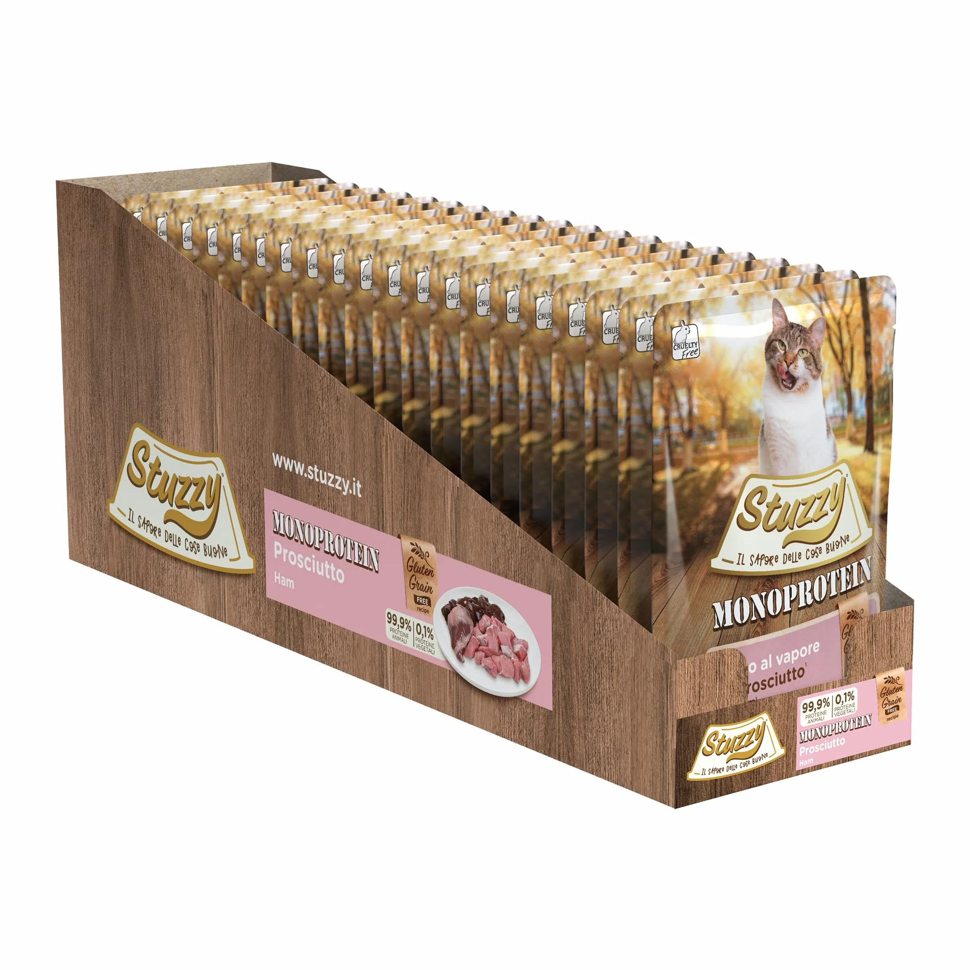 Stuzzy Monoprotein con Prosciutto 85g
