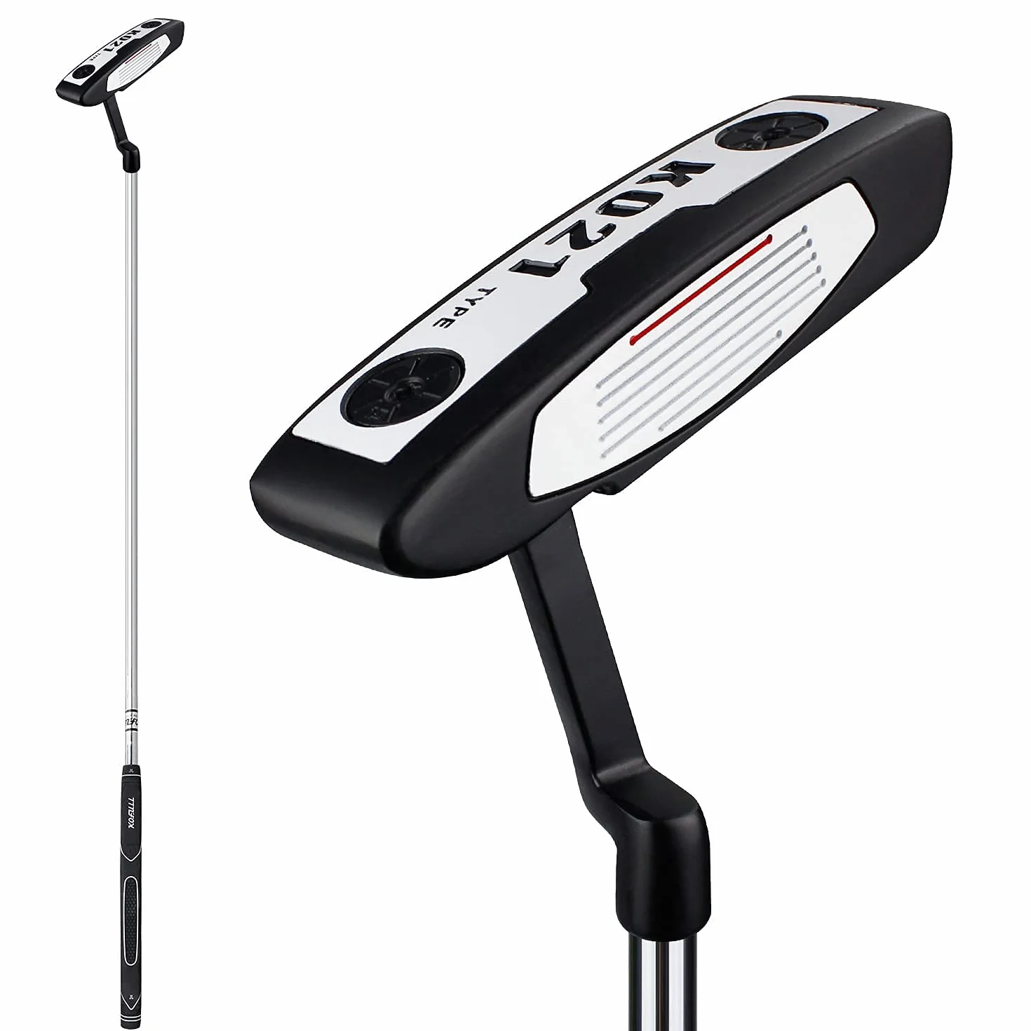 Kofull Putter de Golf Palo de Golf para Hombres Insertar TuG002-1 Pieza (Negro)