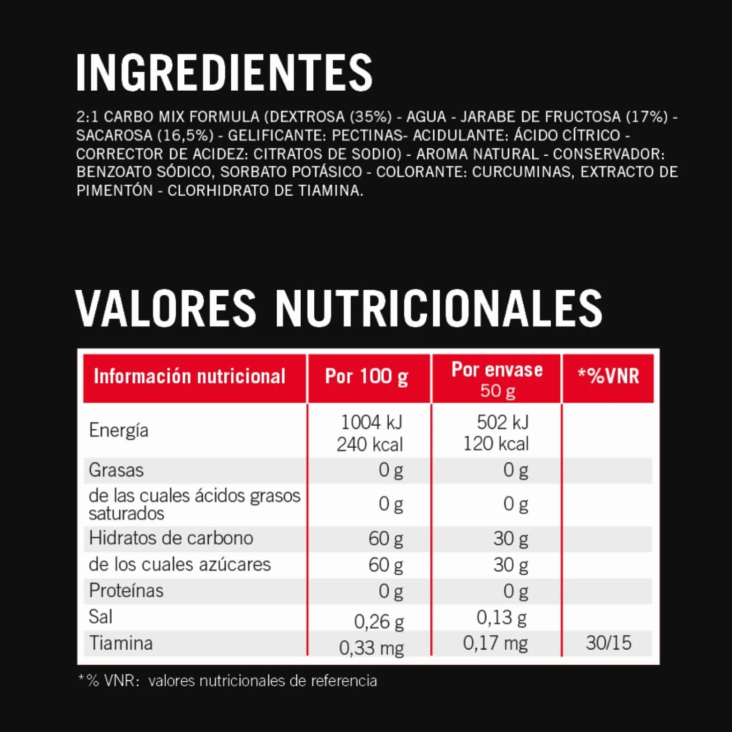 Enervit Carbo Jelly C2:1PRO, Gelatinas Energéticas para Actividades de Resistencia de Alta Intensidad, 30g de Carbohidratos, Sabor Tropical, Máxima Tolerancia, Sin Gluten, Vegano, Caja de 20 Paquetes
