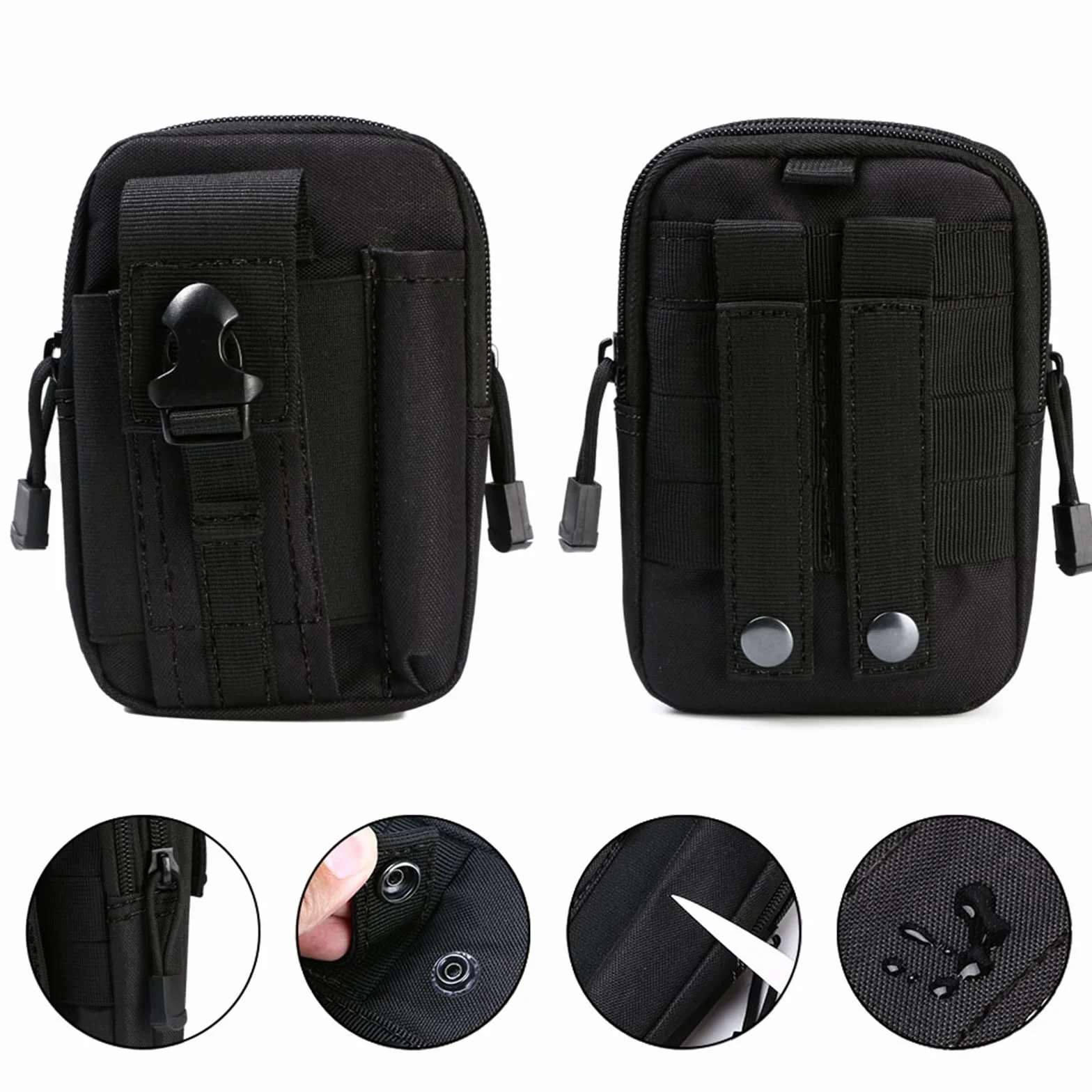 flintronic Bolsa Cintura Táctica 1000D Nylon Militar Compacta para Herramientas Multiusos