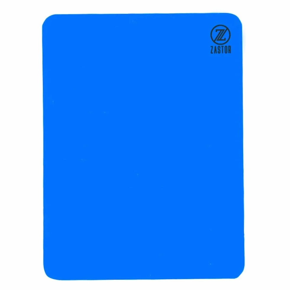 Tarjeta ARBITRO ZASTOR KAR Amarilla Color Azul