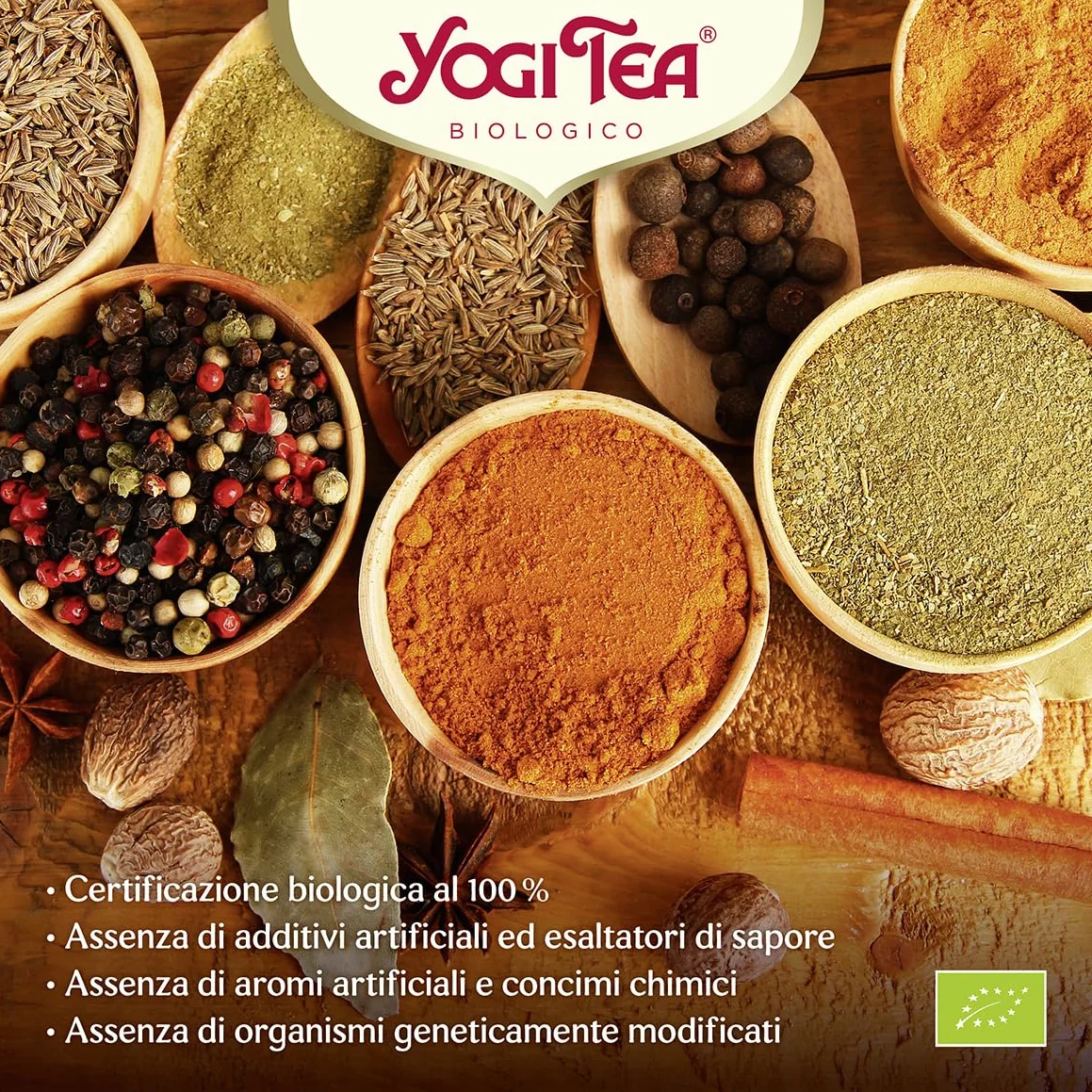 Yogi Tea, Té, Chai Cúrcuma Bio, Infusión Ayurvédica, Mezcla de Cúrcuma, Canela y Jengibre - Pack de 6x17 bolsitas (102 bolsitas en total)