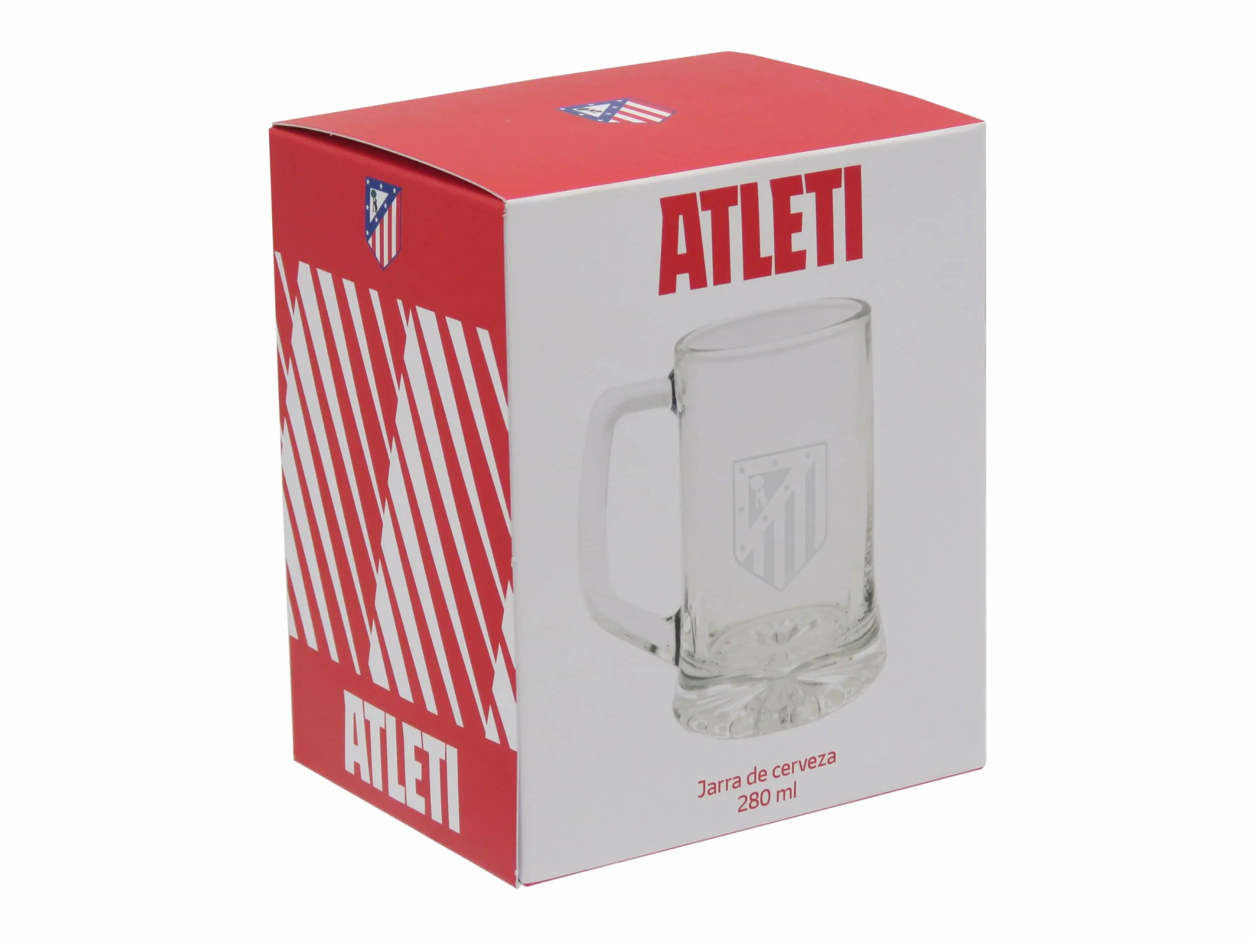 CYPBRANDS Atlético de Madrid Jarra de Cerveza Vidrio 280 ml