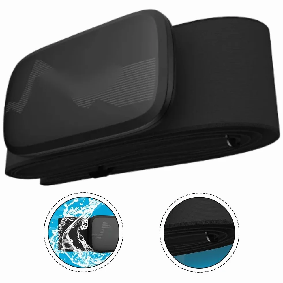 Honseadek HS500 Monitor de Frecuencia Cardíaca con Sensor de Correa para el Pecho, IP67 Resistente al Agua para Ciclismo, Correr, Fitness