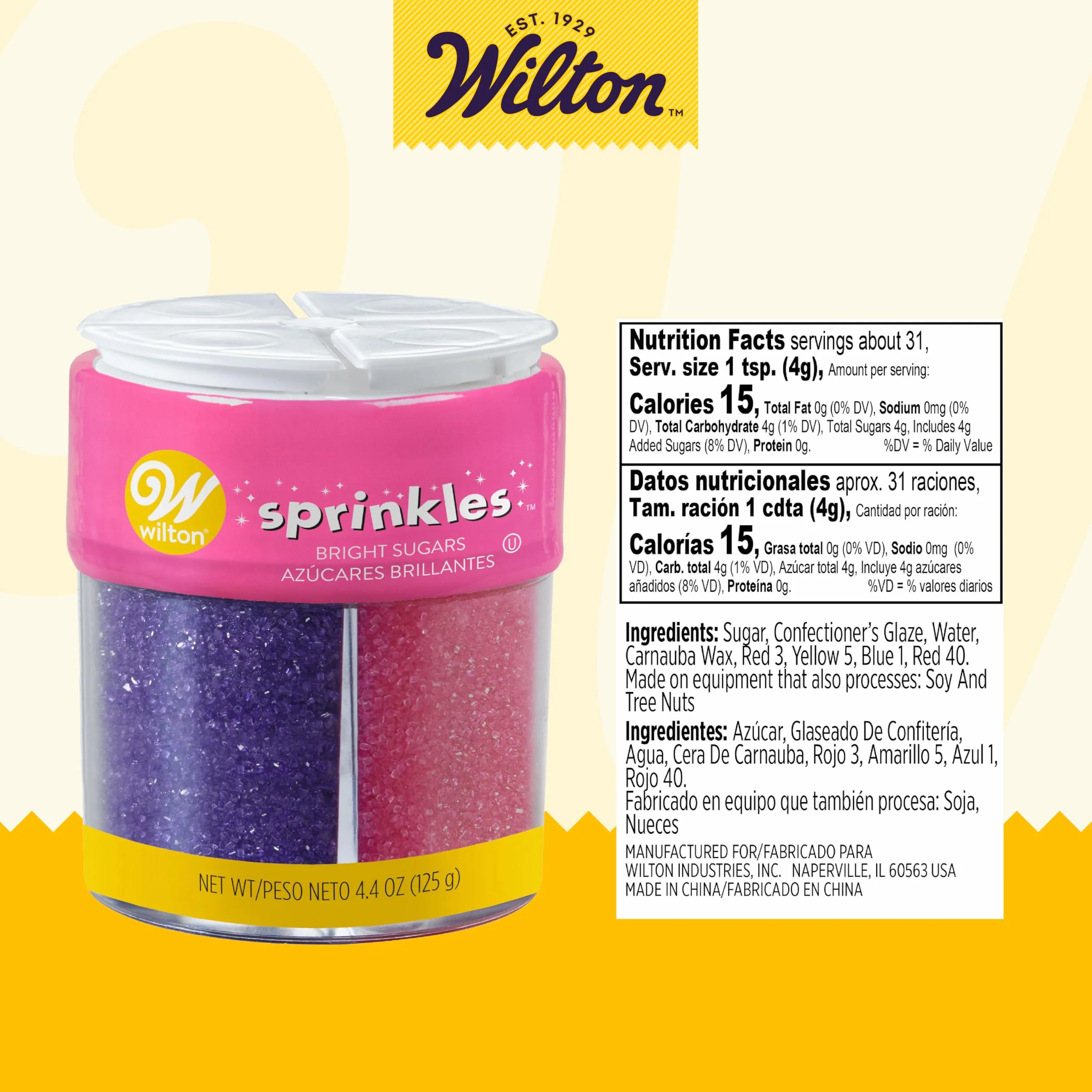 Cristalli di zucchero 1,1 once 4/Pkg Bright