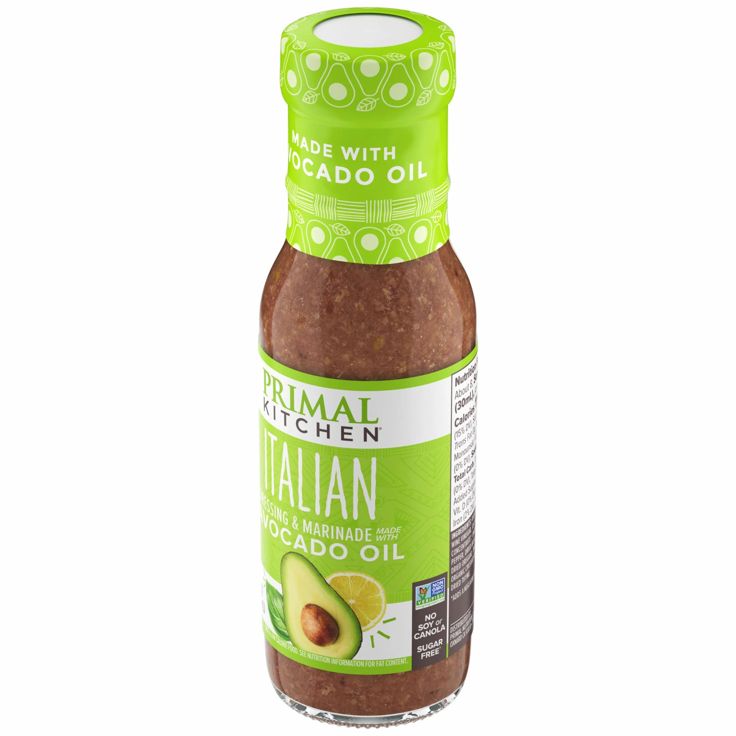 Primal Kitchen Vinagreta y Marinada de Aceite de Aguacate Sin Gluten Italiana 8 fl oz