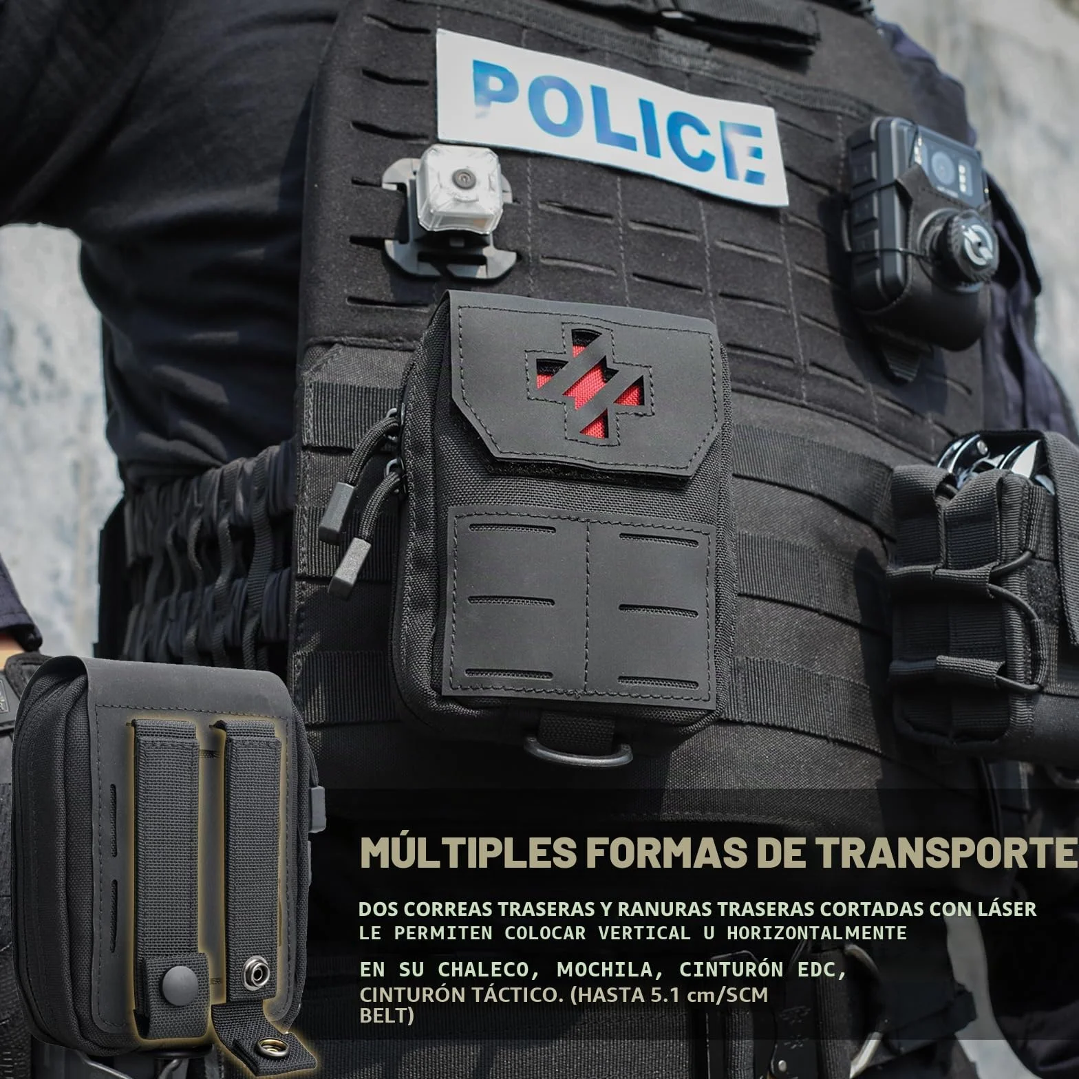 WYNEX Molle IFAK Bolsa de primeros auxilios táctico trauma médico cinturón EMT emergencia portátil