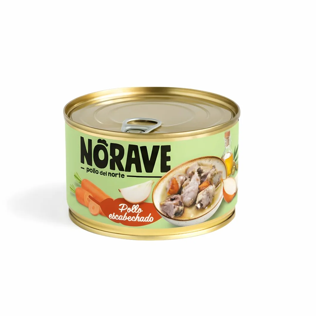 Norave Lata de Pollo Escabechado - Pack 7ud x 400gr