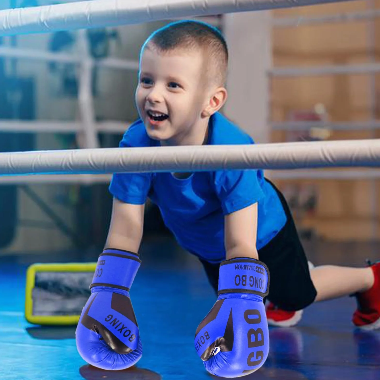 Guantes de boxeo para niños 3-16 años ajustables MMA Muay Thai kickboxing