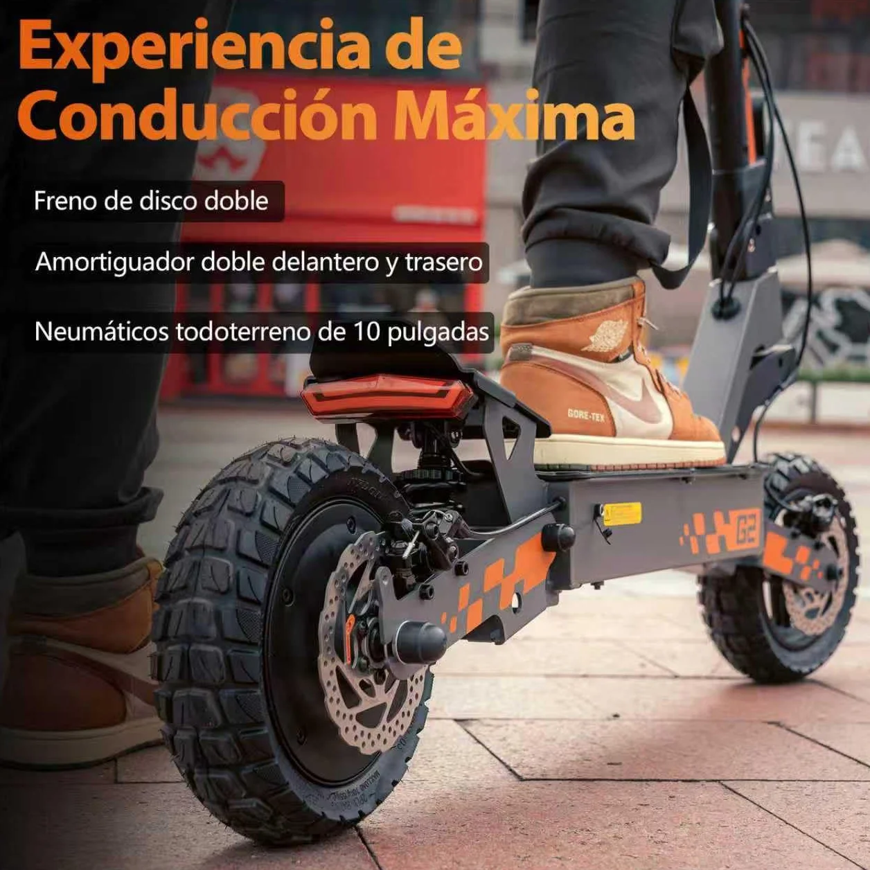 Kukirin G2 Patinete Eléctrico Adultos 800W 15Ah 60km 10 Pulgadas Doble Suspensión