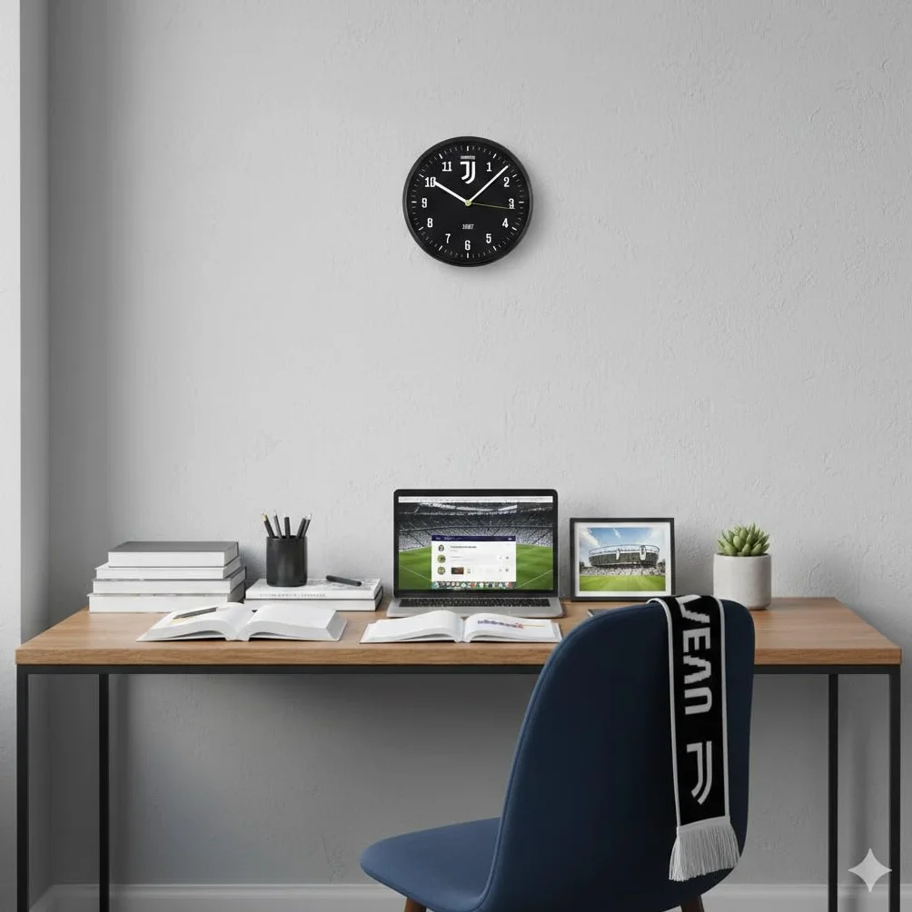 LOWELL Orologio da Parete Ufficiale Juventus FC Ronaldo Dybala Bonucci Chiellini