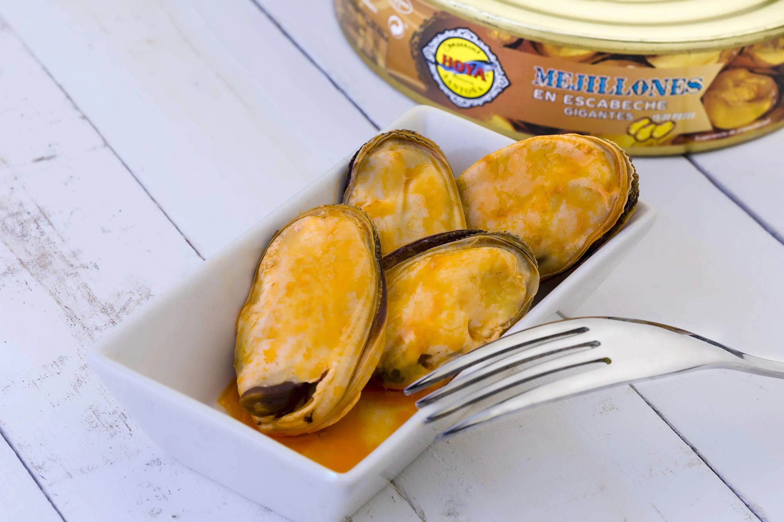 Hoya Mejillones en Escabeche Grandes Pack 2x490g (980g) 20-30 piezas Conserva Gourmet