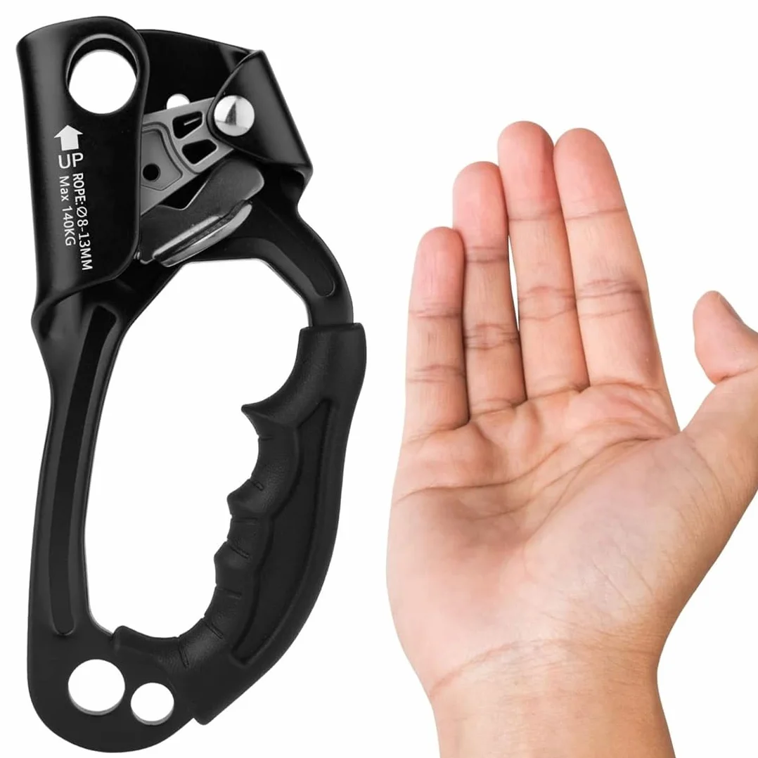 Dispositivo de Ascenso de Mano para Escalada, Herramienta de Cuerda 8-12mm