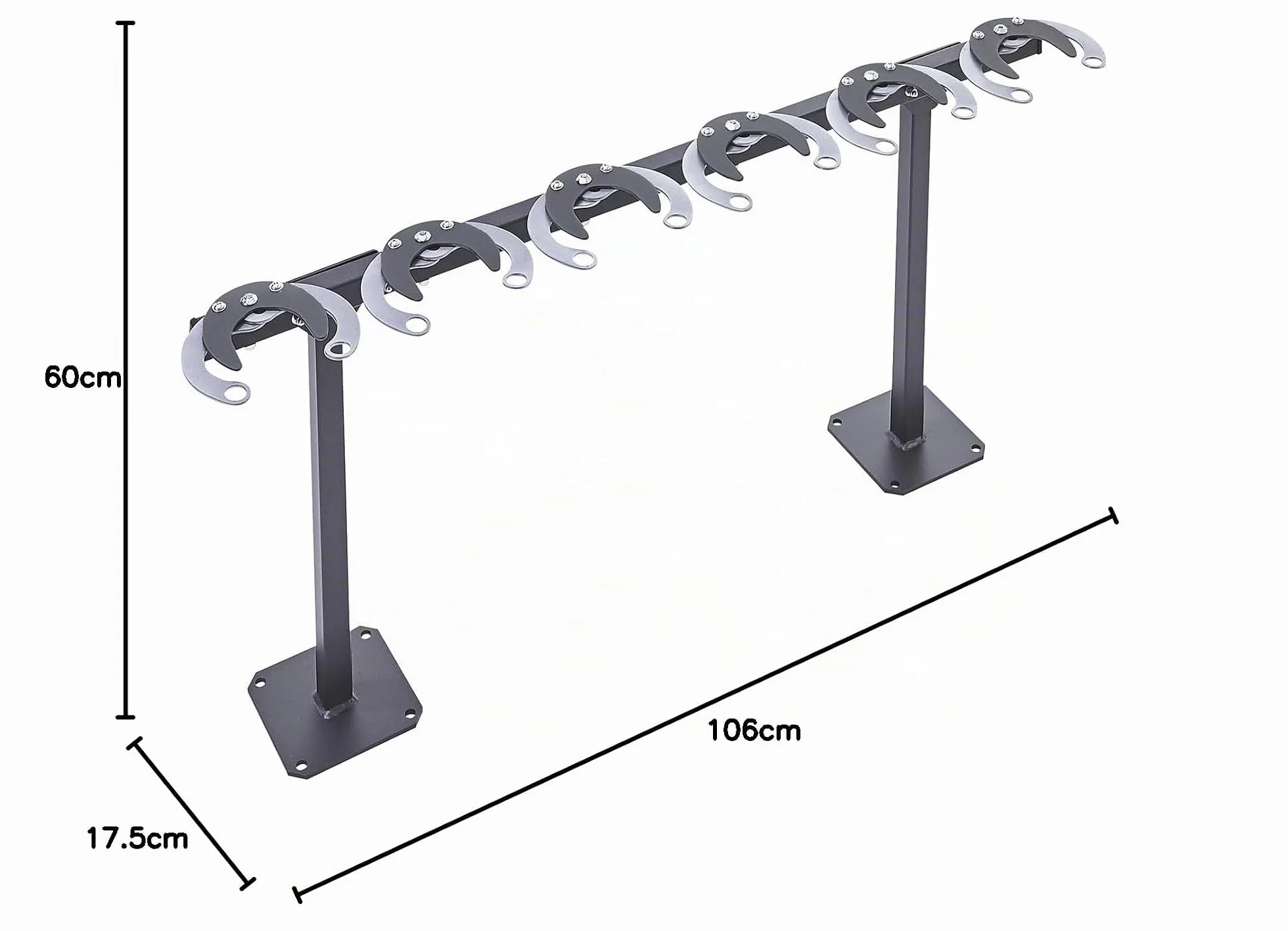 GUARDA 6 PATINETES 106x50x24,5cm
