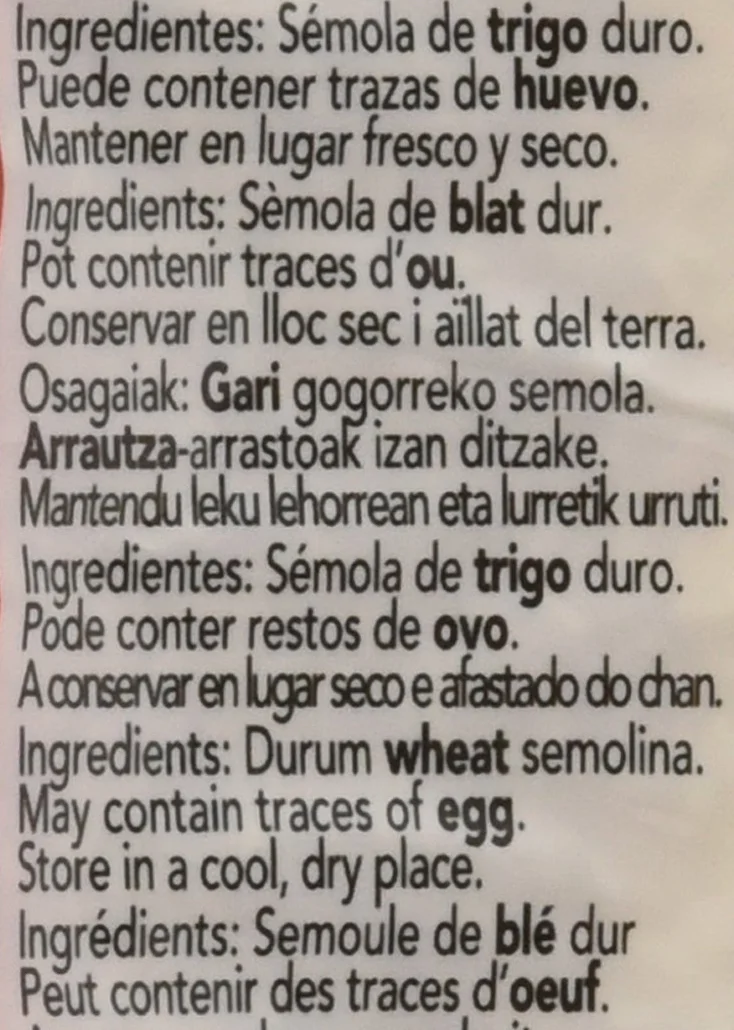 Gallo Pasta Letras, 250G